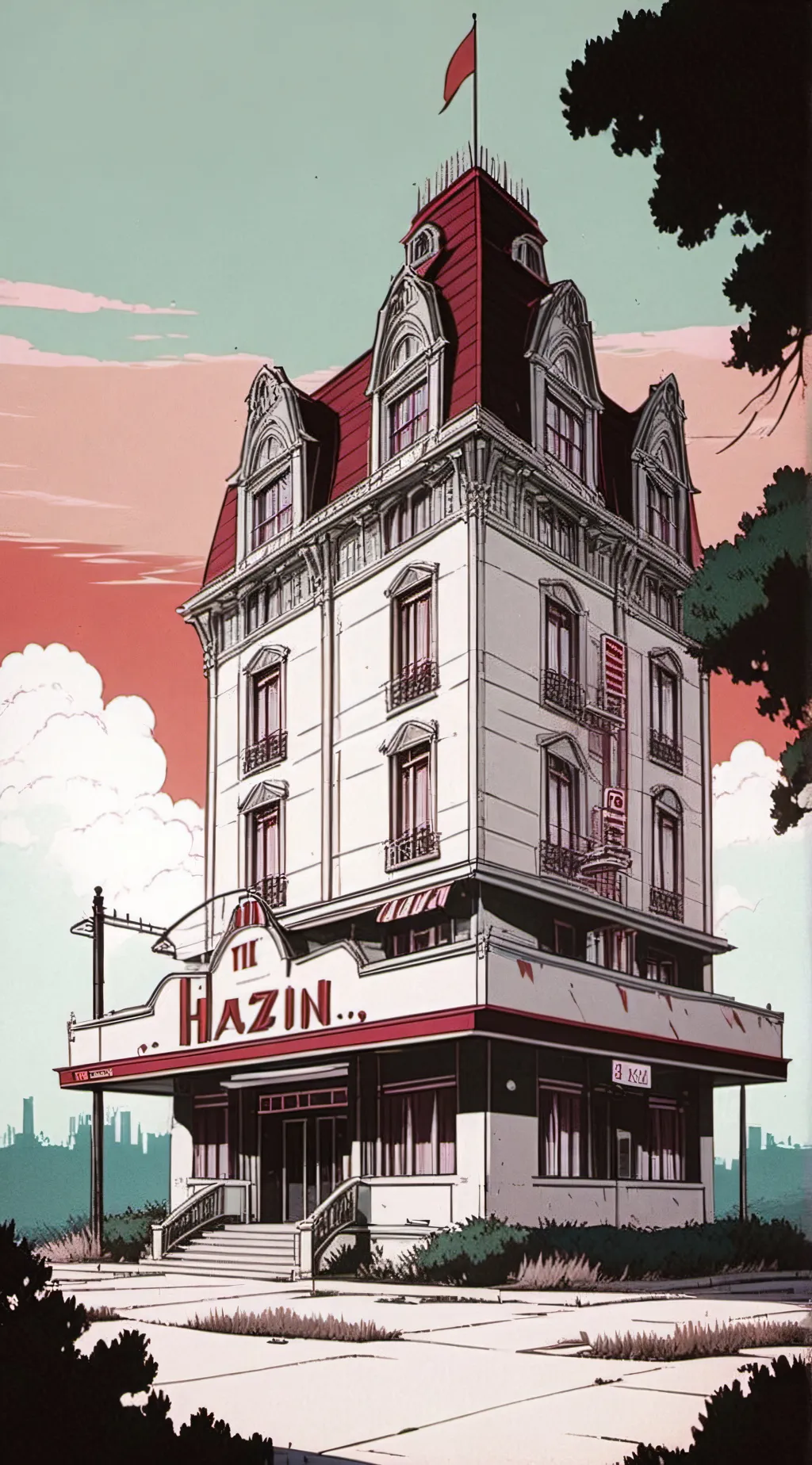 ai character: HH Chaggie  background