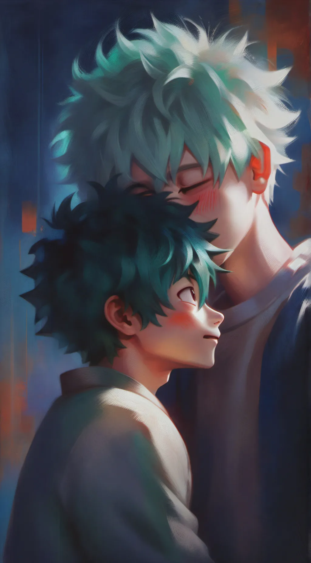 ai character: Bakugo x deku background