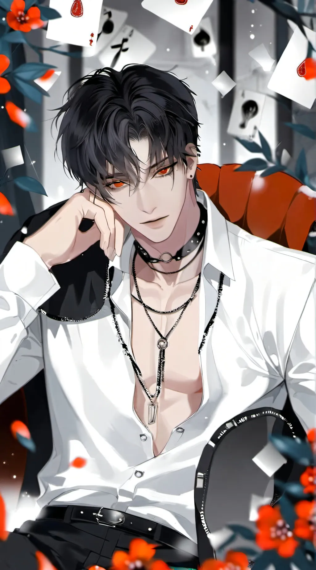 ai character: ✭~Damian~♥︎ background