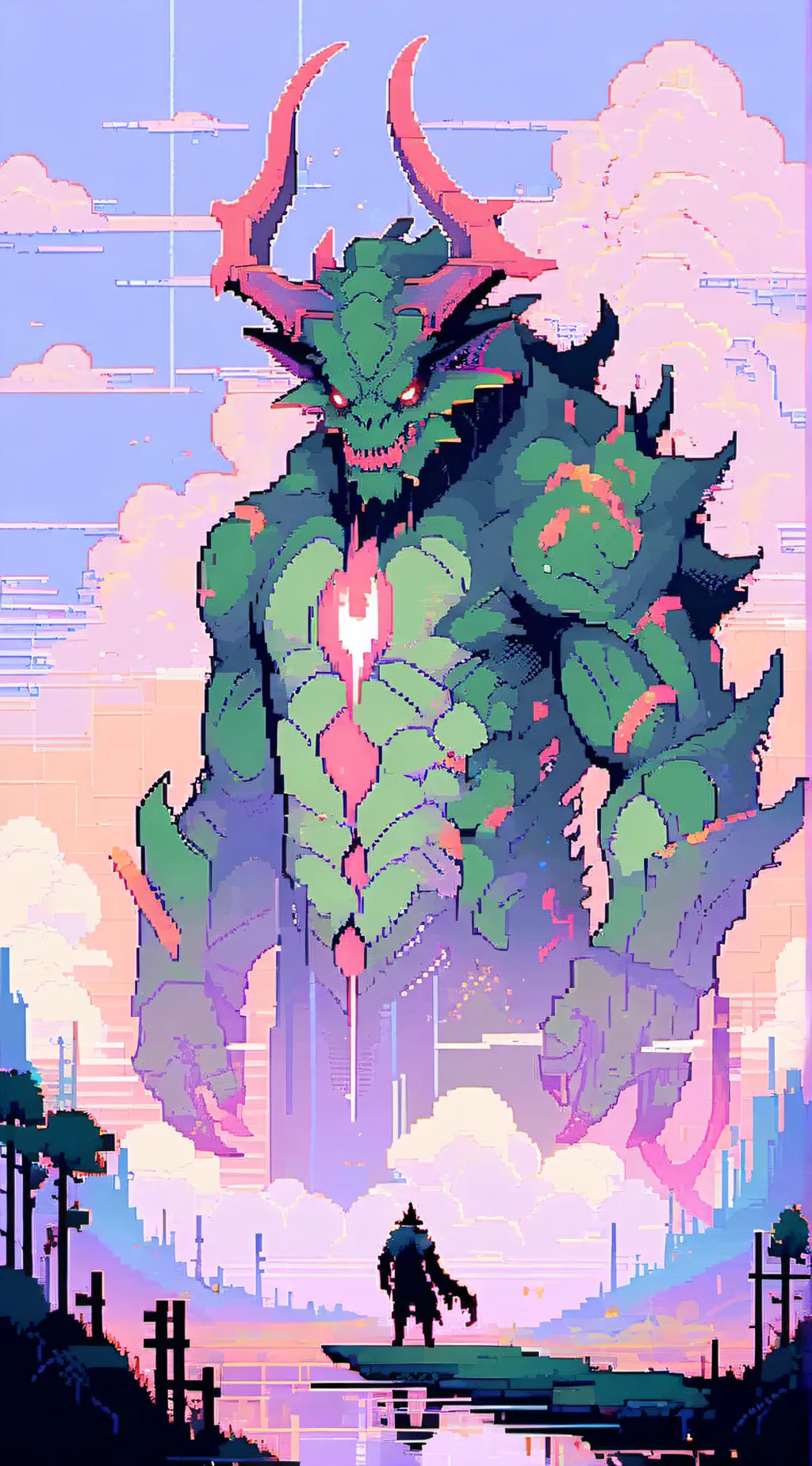 ai character: KNY X BLEACH background