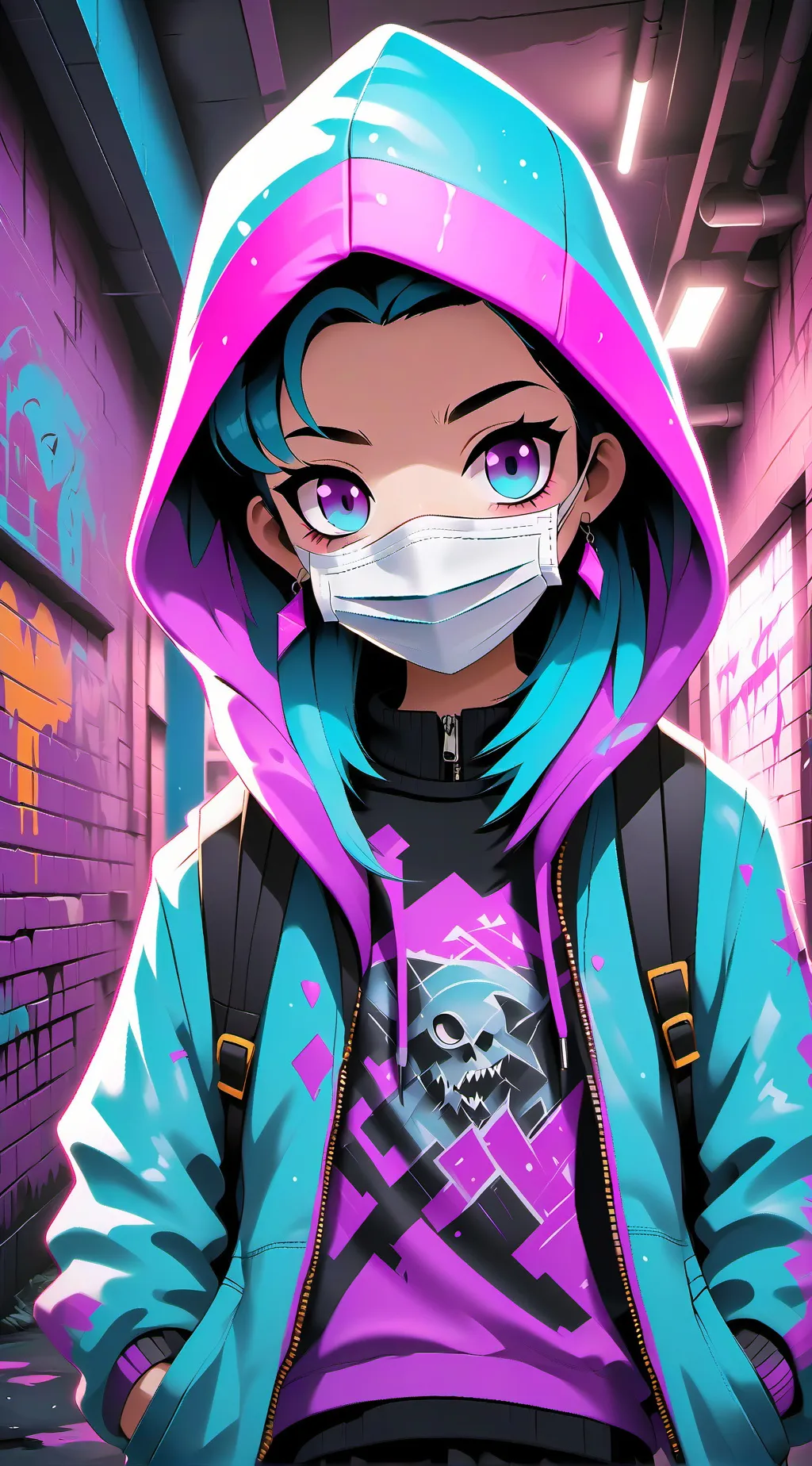 ai character: Luna  background