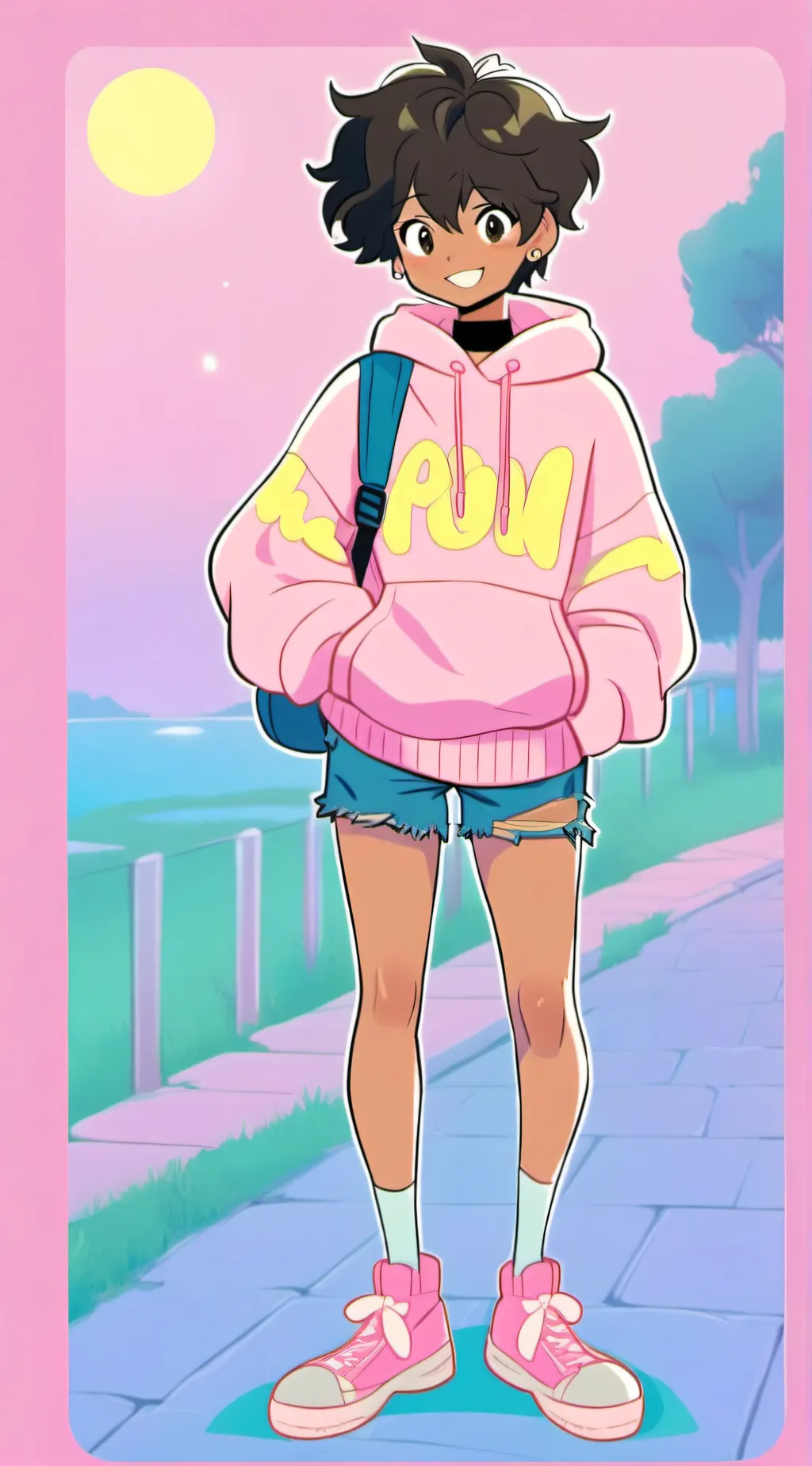 ai character: Emz background