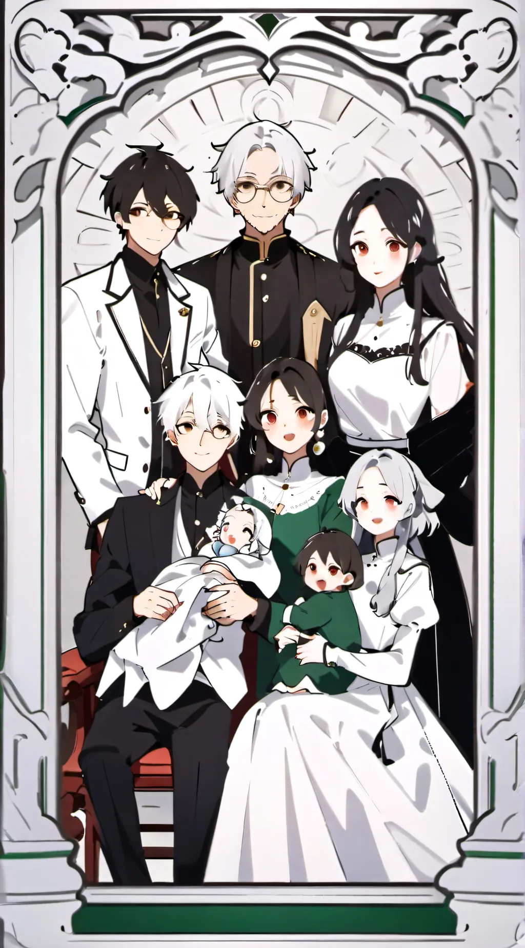 ai character: Rich family  background