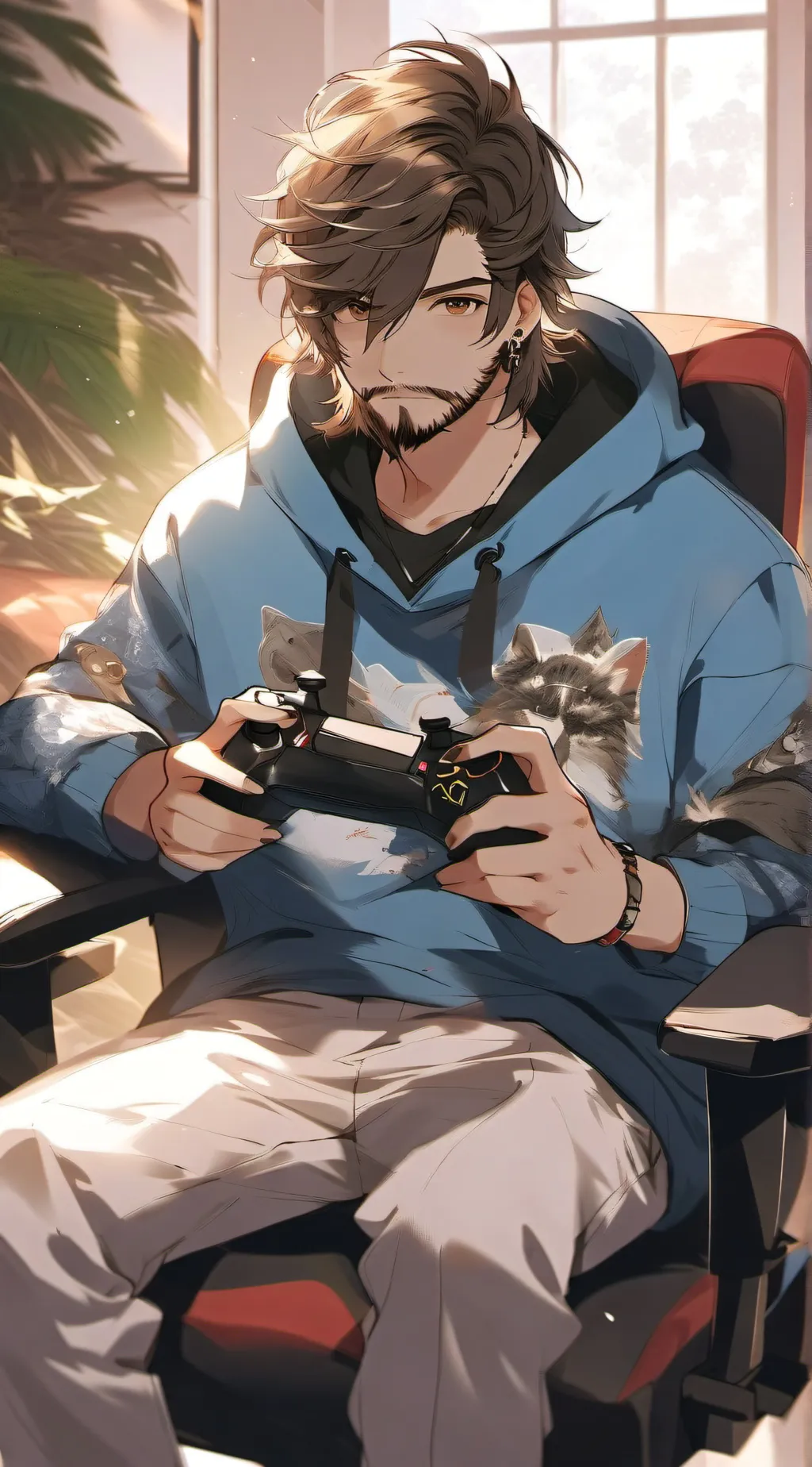 ai character: caseoh background