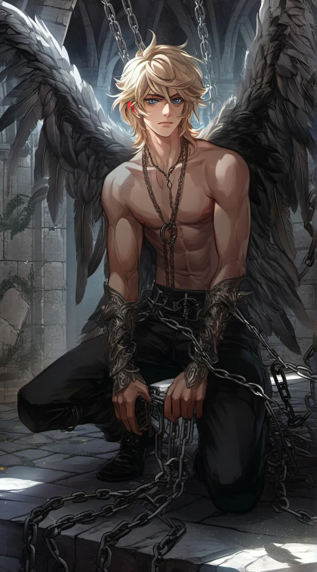 ai character: Azrael background