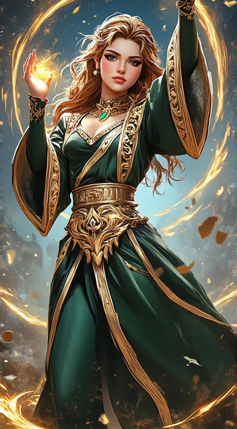 ai character: Aurora background