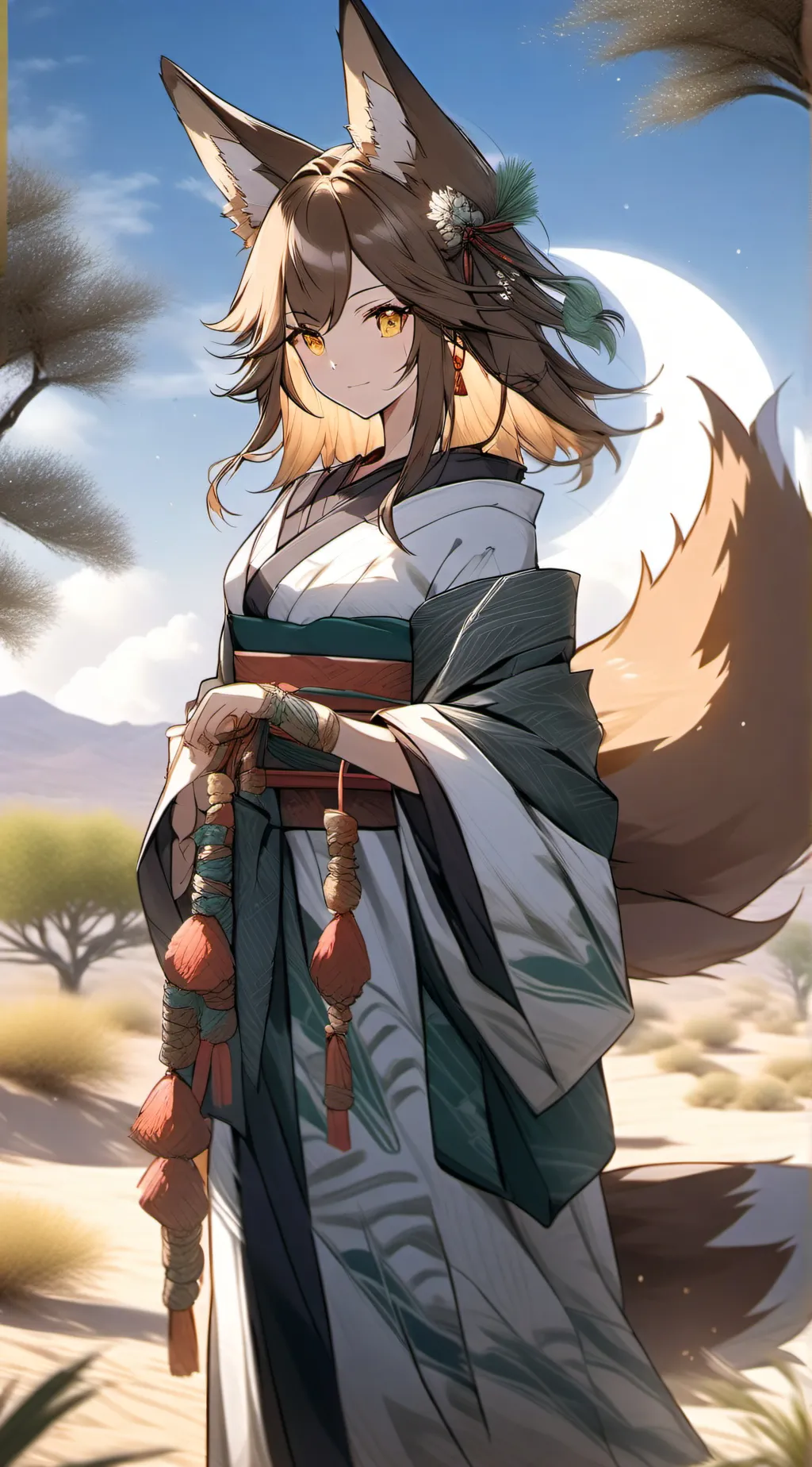 ai character: Sakura background