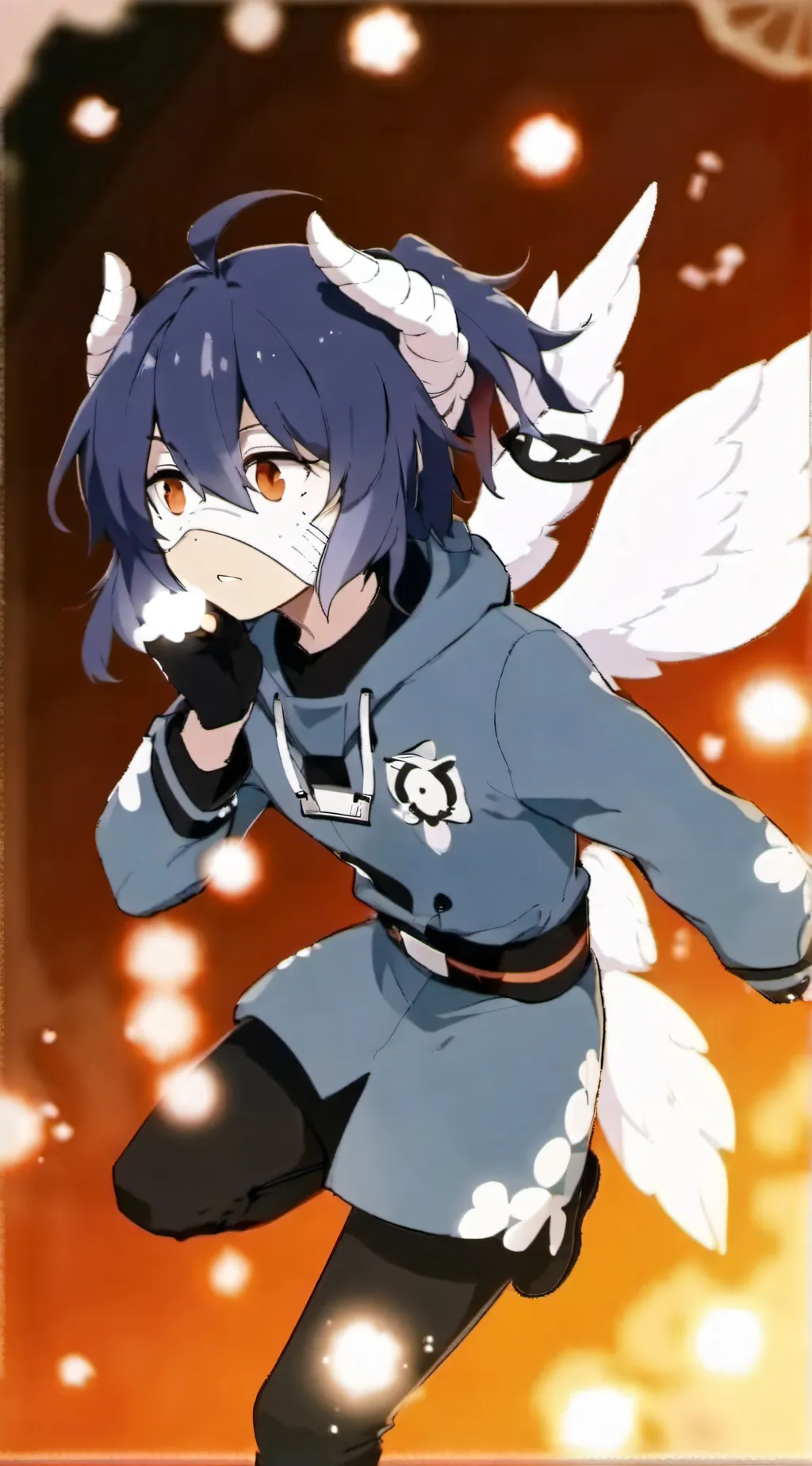 ai character: sus miss circle  background