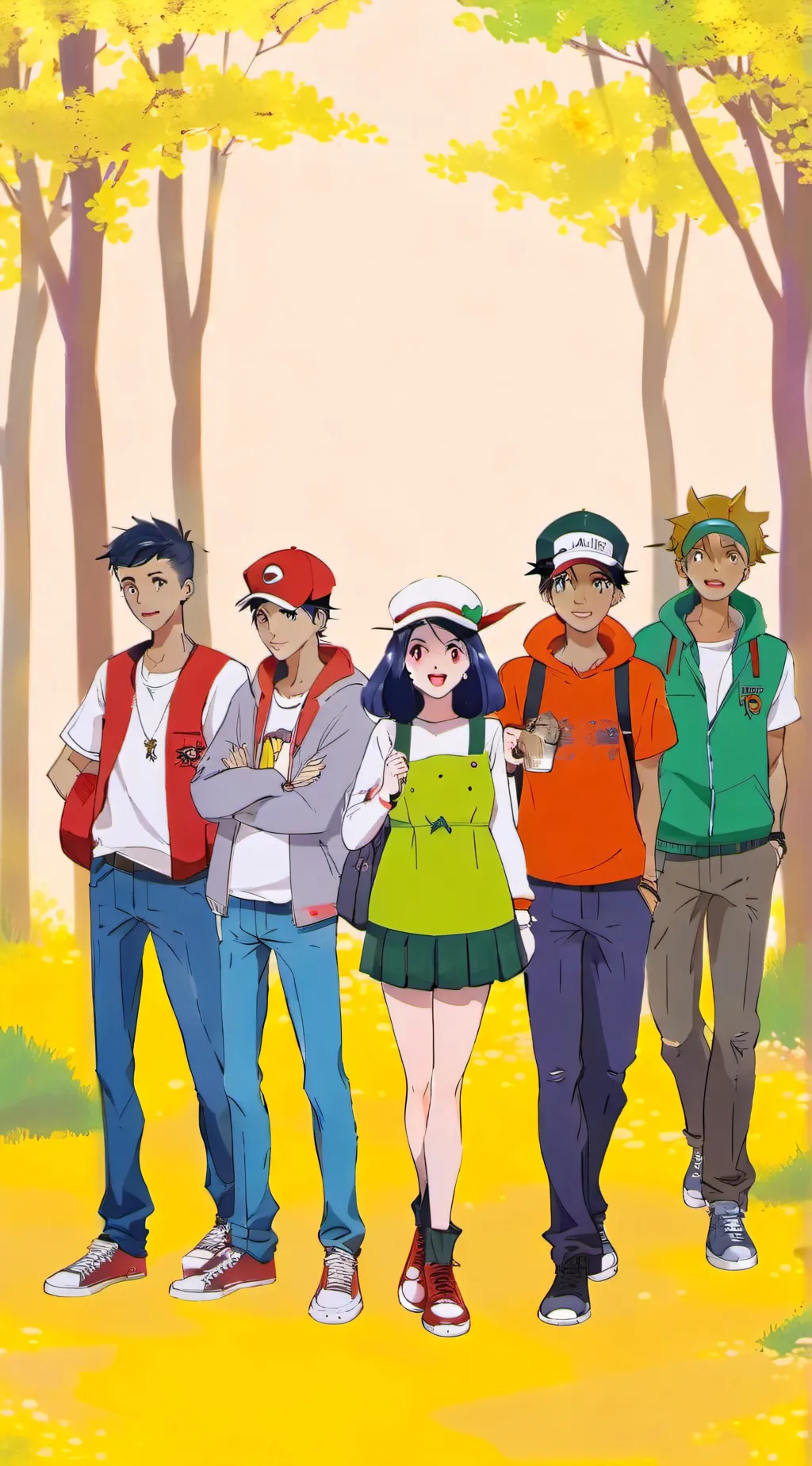 ai character: Pokemon horizon background