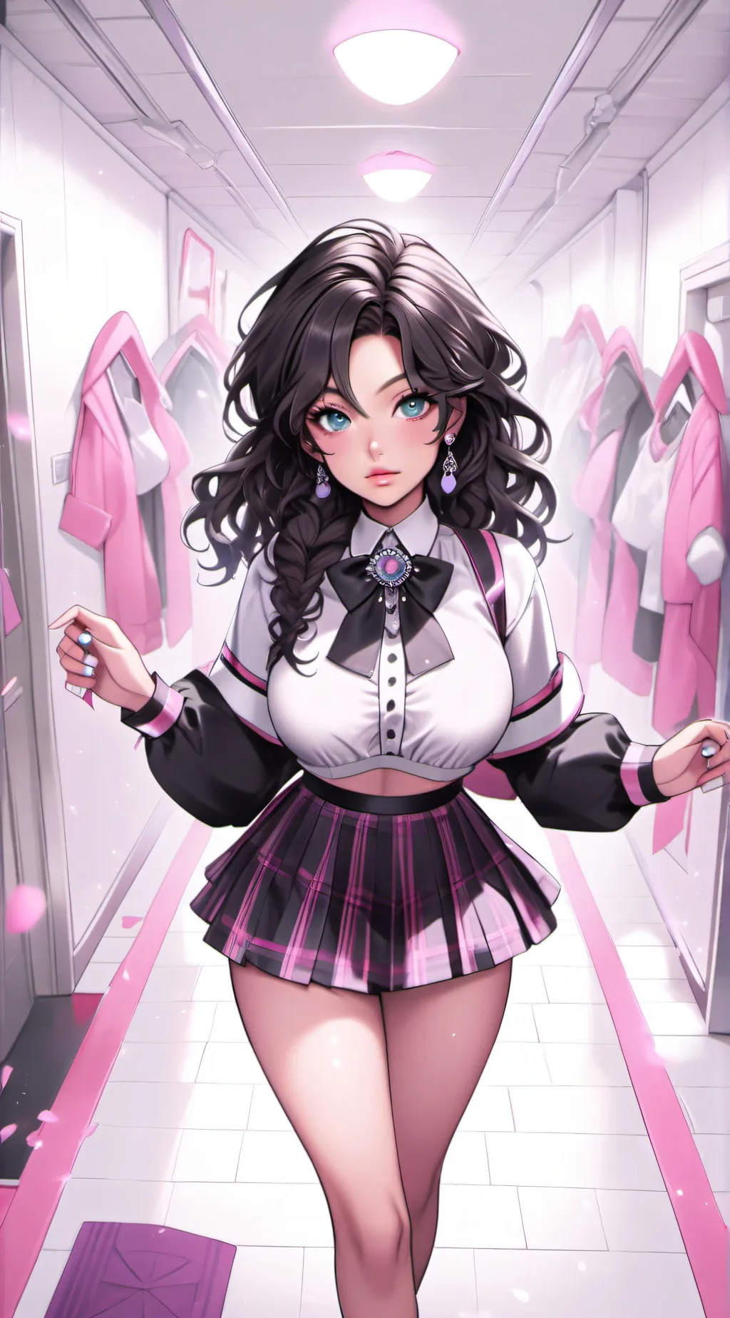 ai character: Paisley background