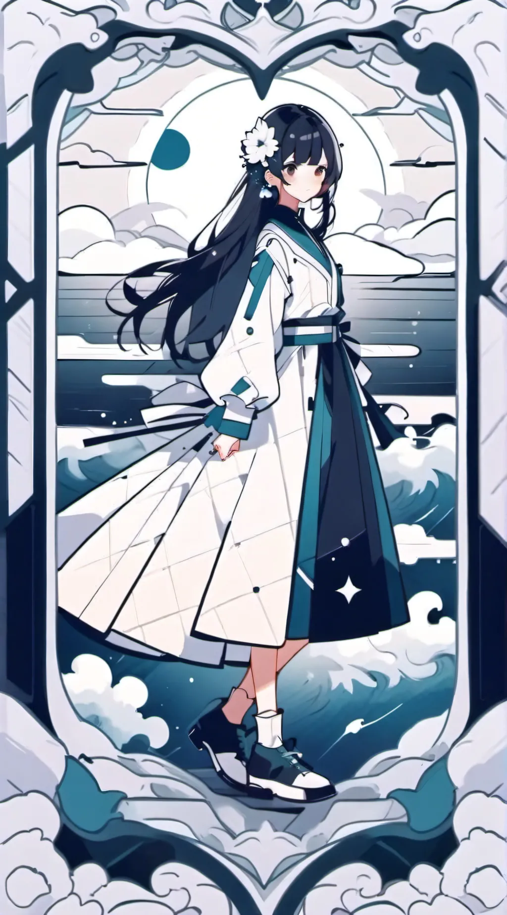 ai character: kira background