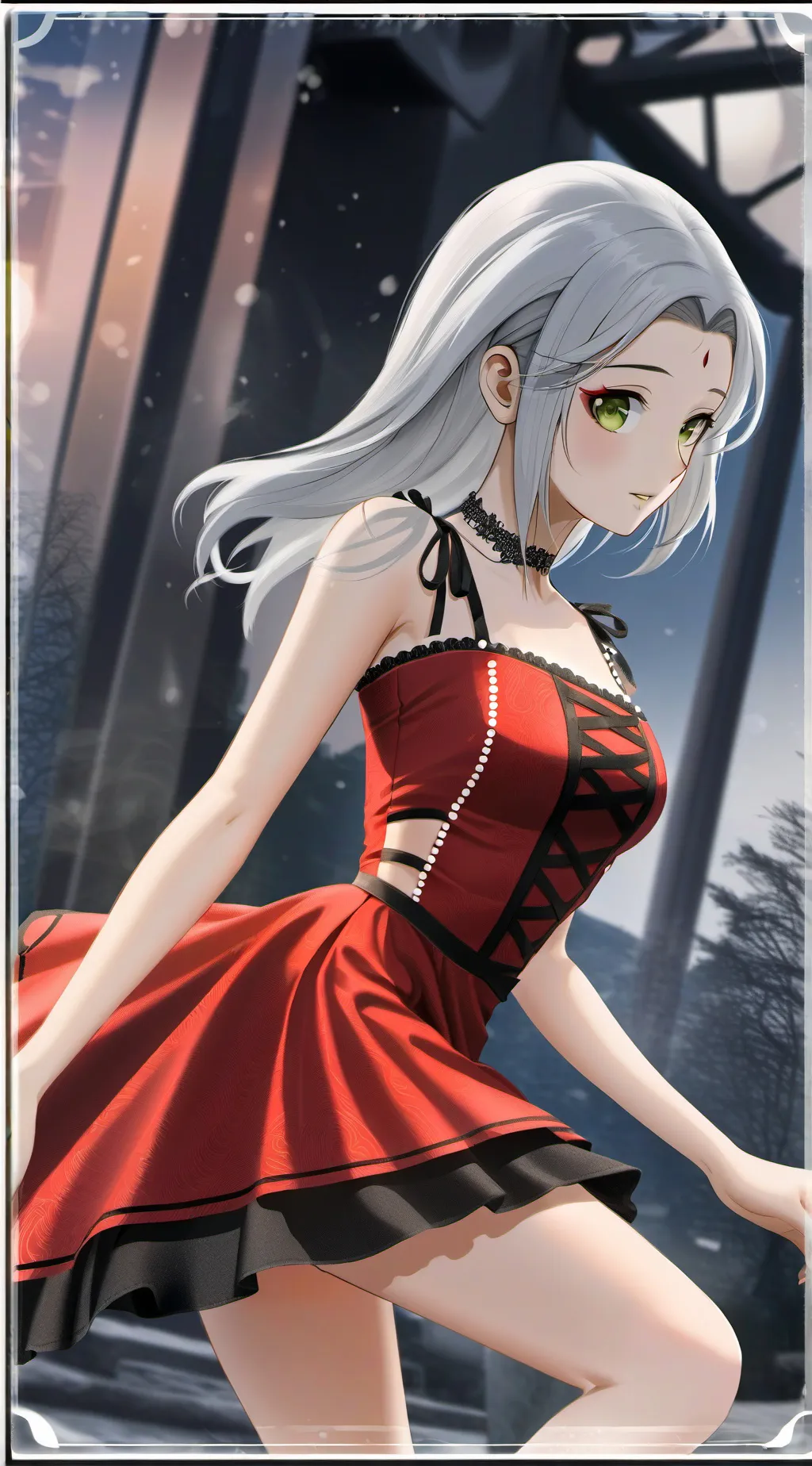 ai character: Aurora background