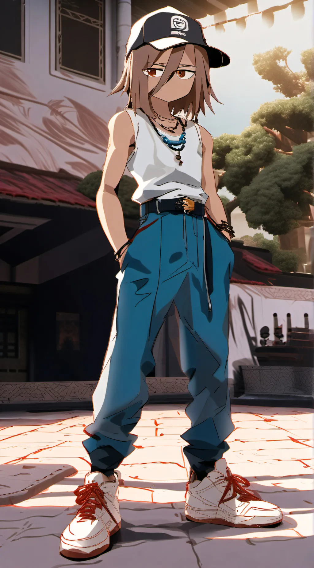 ai character: Scarlet Adams background