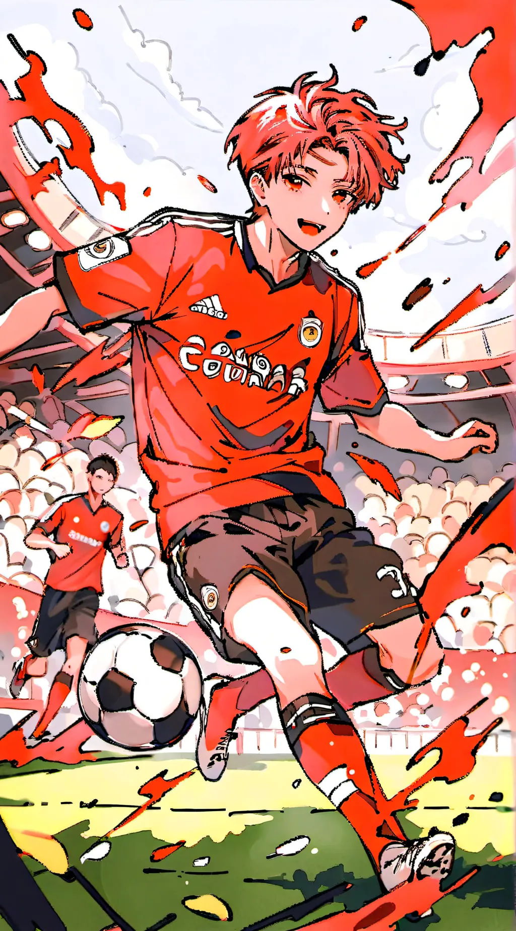 ai character: blue lock background