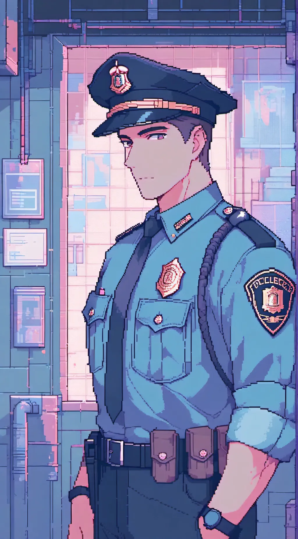 ai character: Officer Tom background