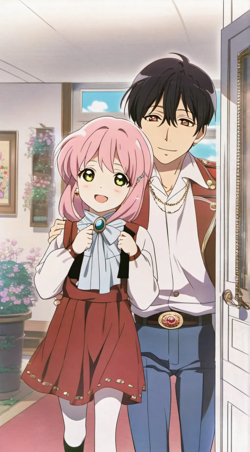 ai character: (mha love potion) background