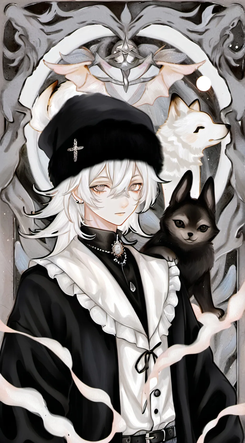 ai character: ッM̸a̸r̸k̸ッ background