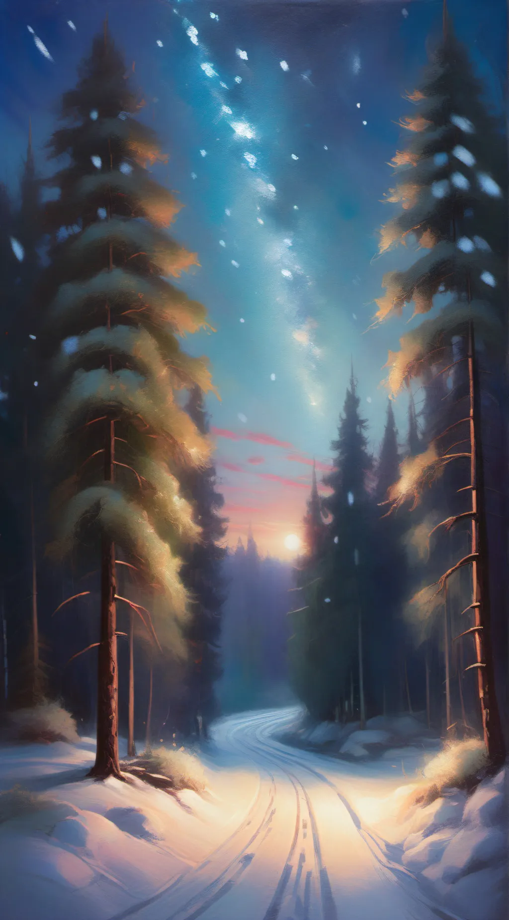 ai character: MHA Christmas background