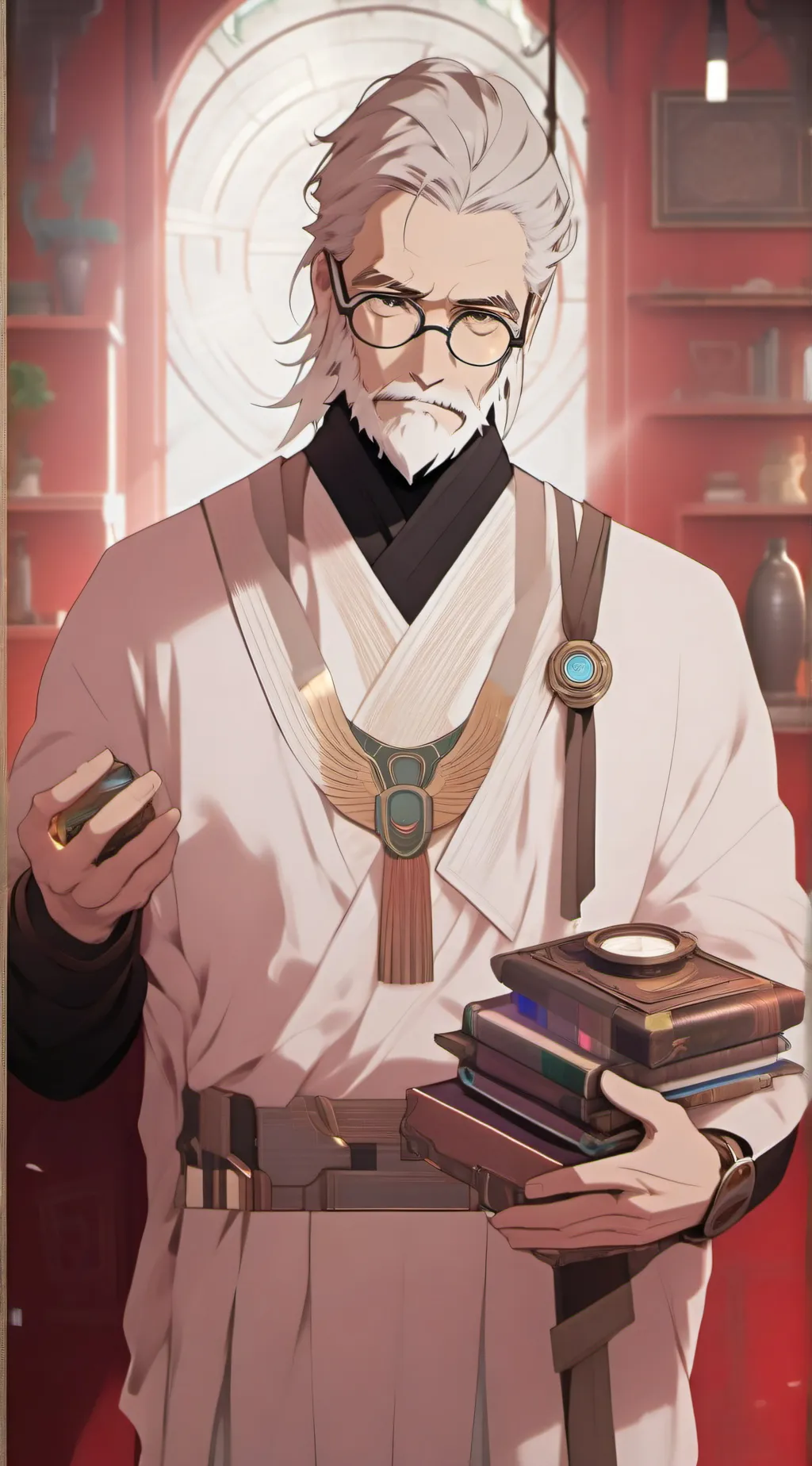 ai character: The Time-Traveling Tech Support background