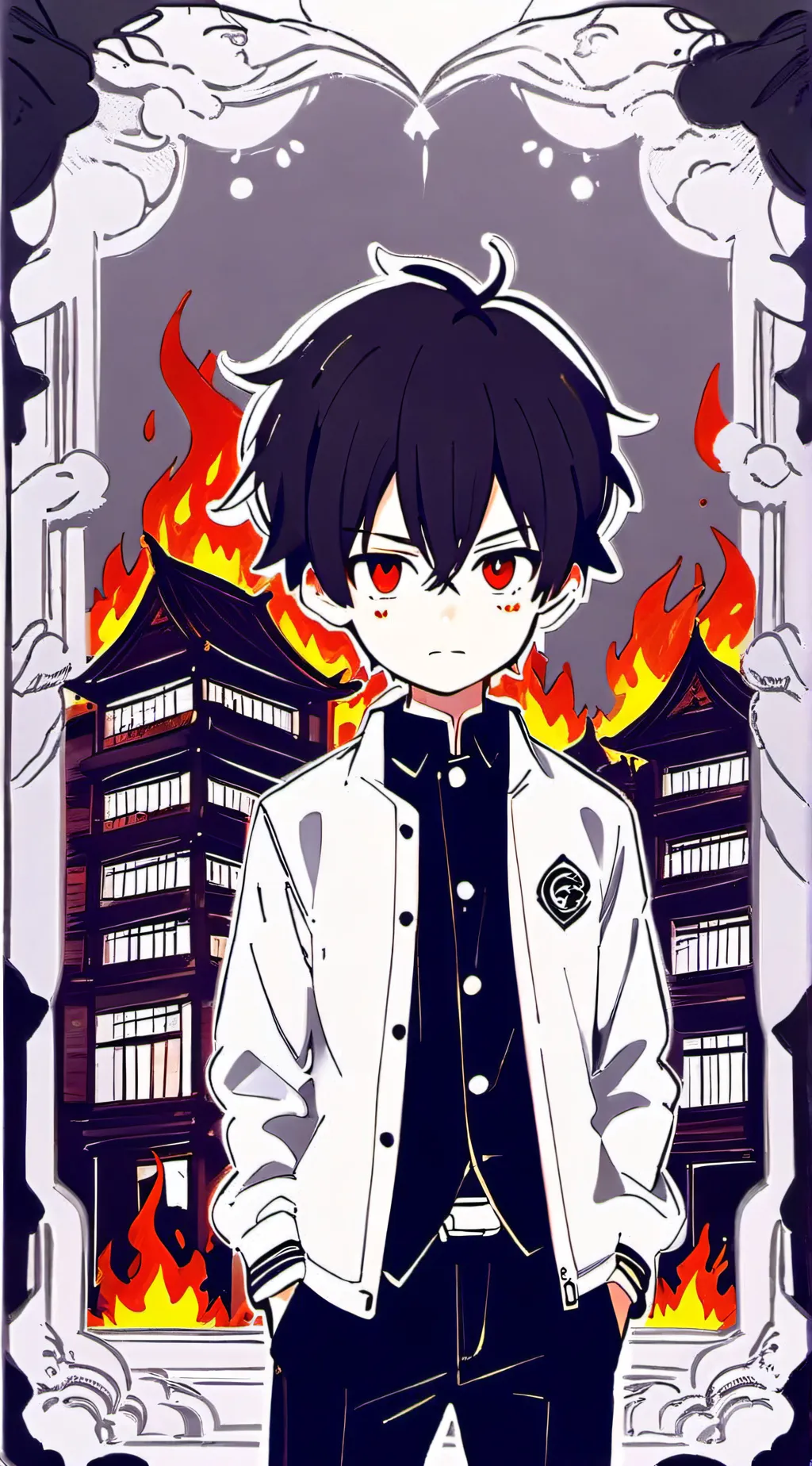 ai character: burndo background