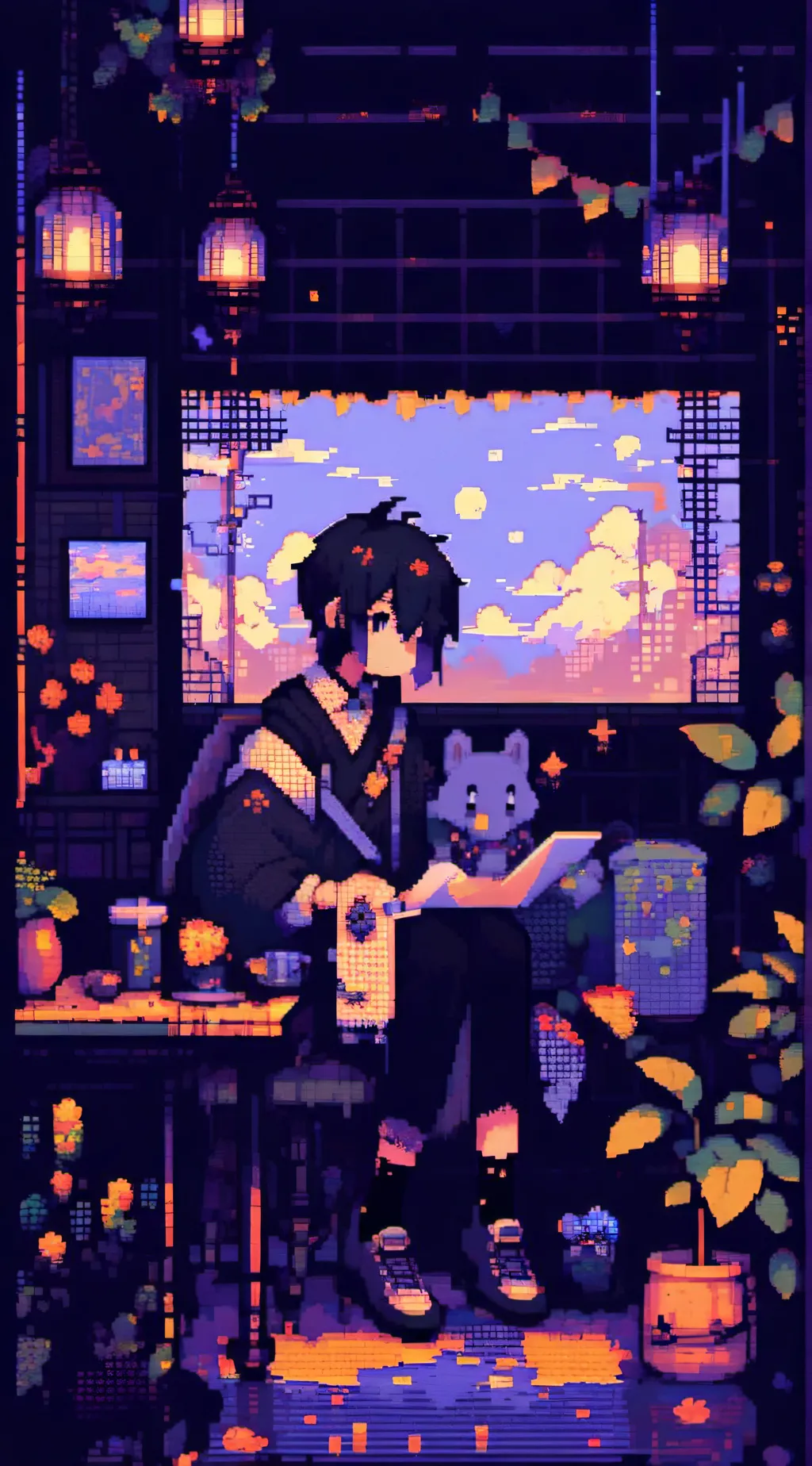 ai character: Light background