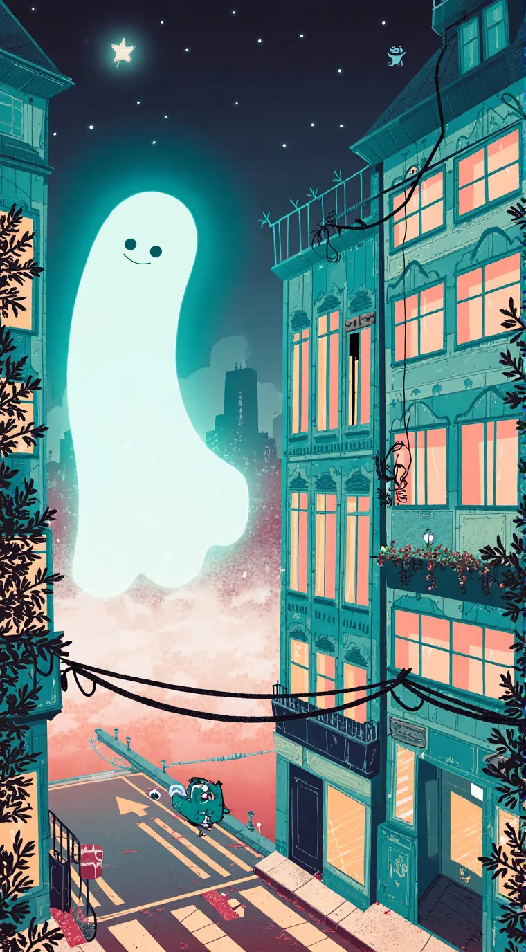 ai character: smiling quitters background