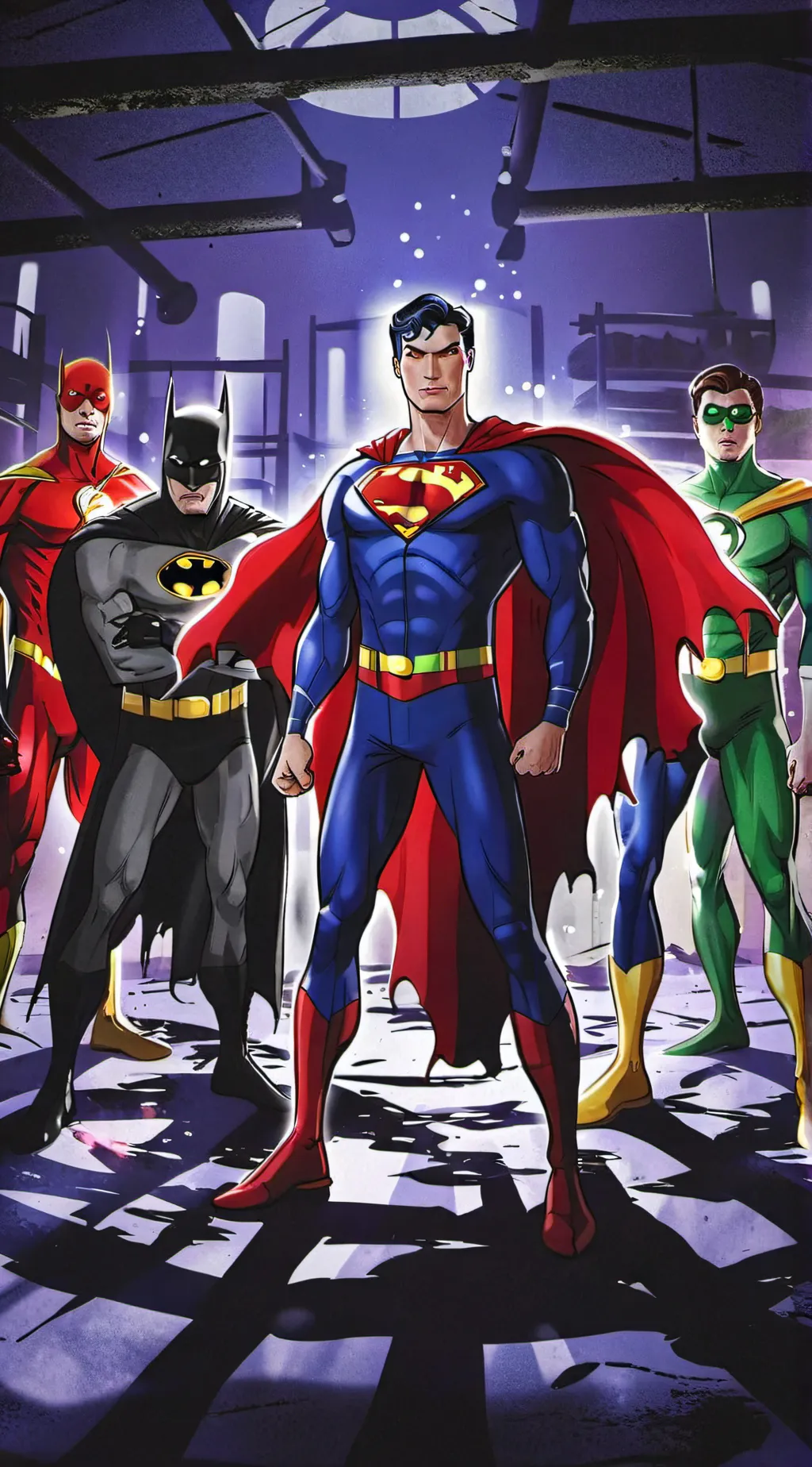 ai character: Justice League background