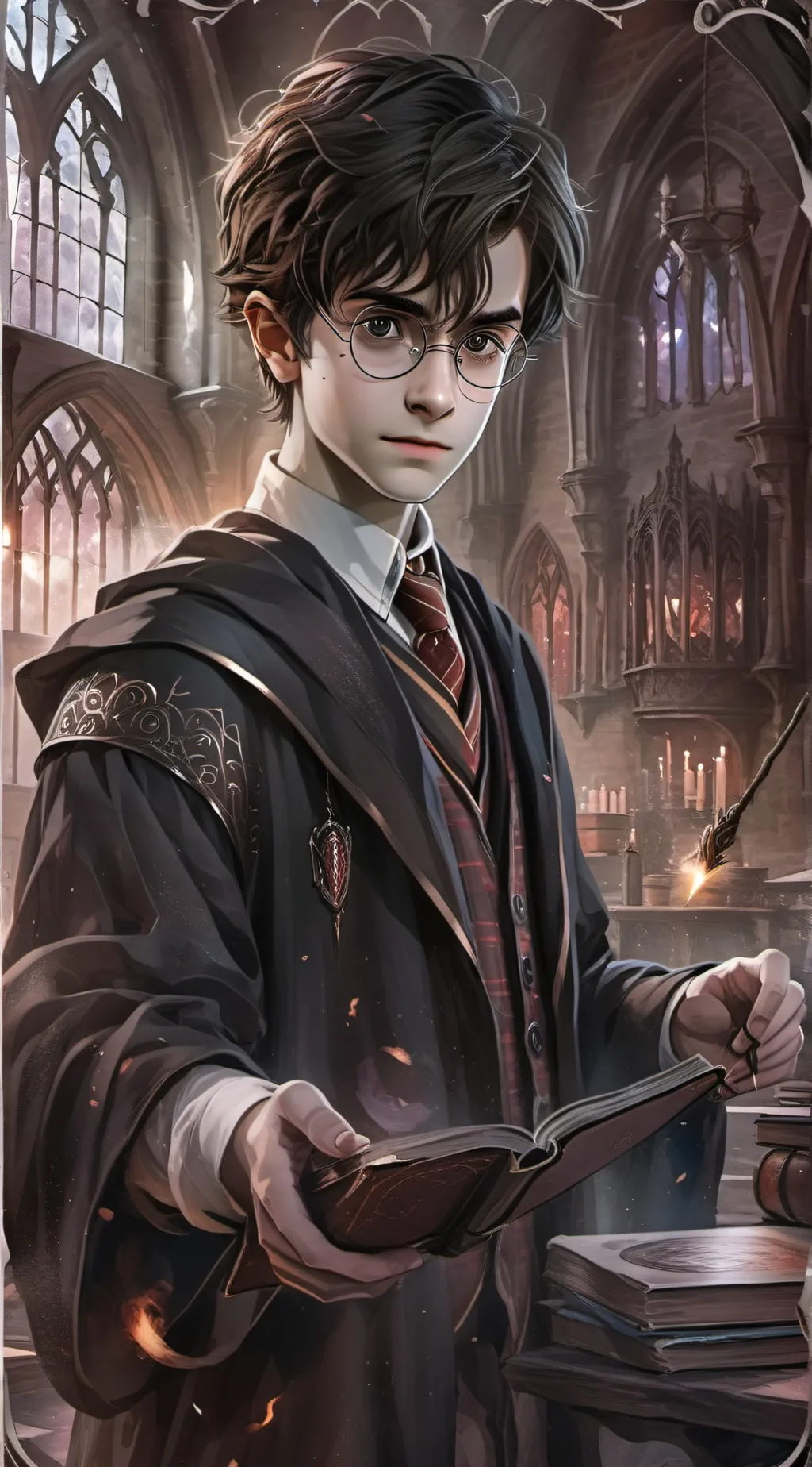 ai character: Harry Potter background