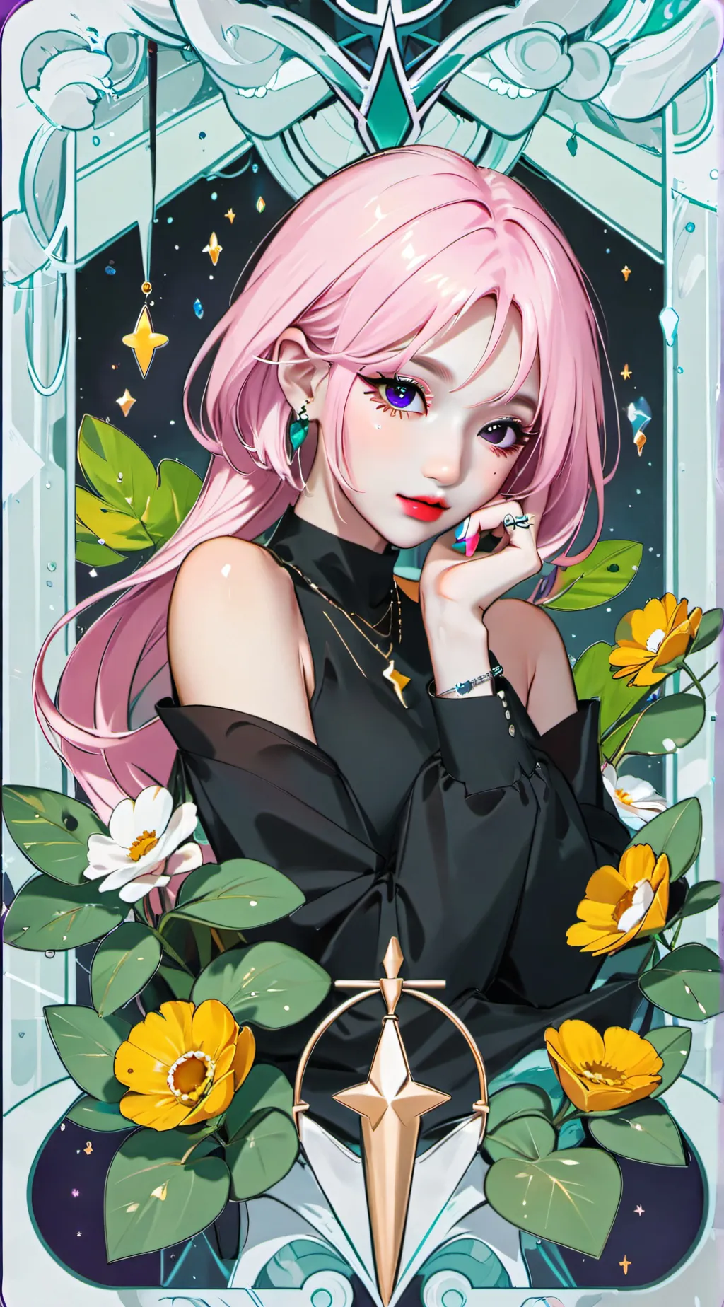 ai character: 💜SAFADINHA 💜🫰🏻  background