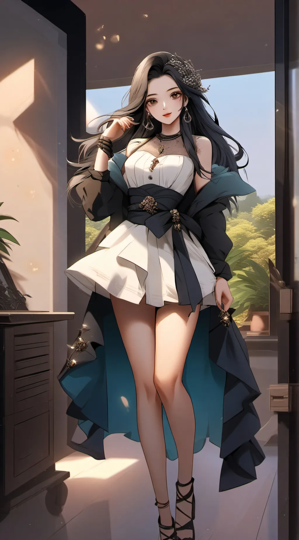 ai character: Alley background