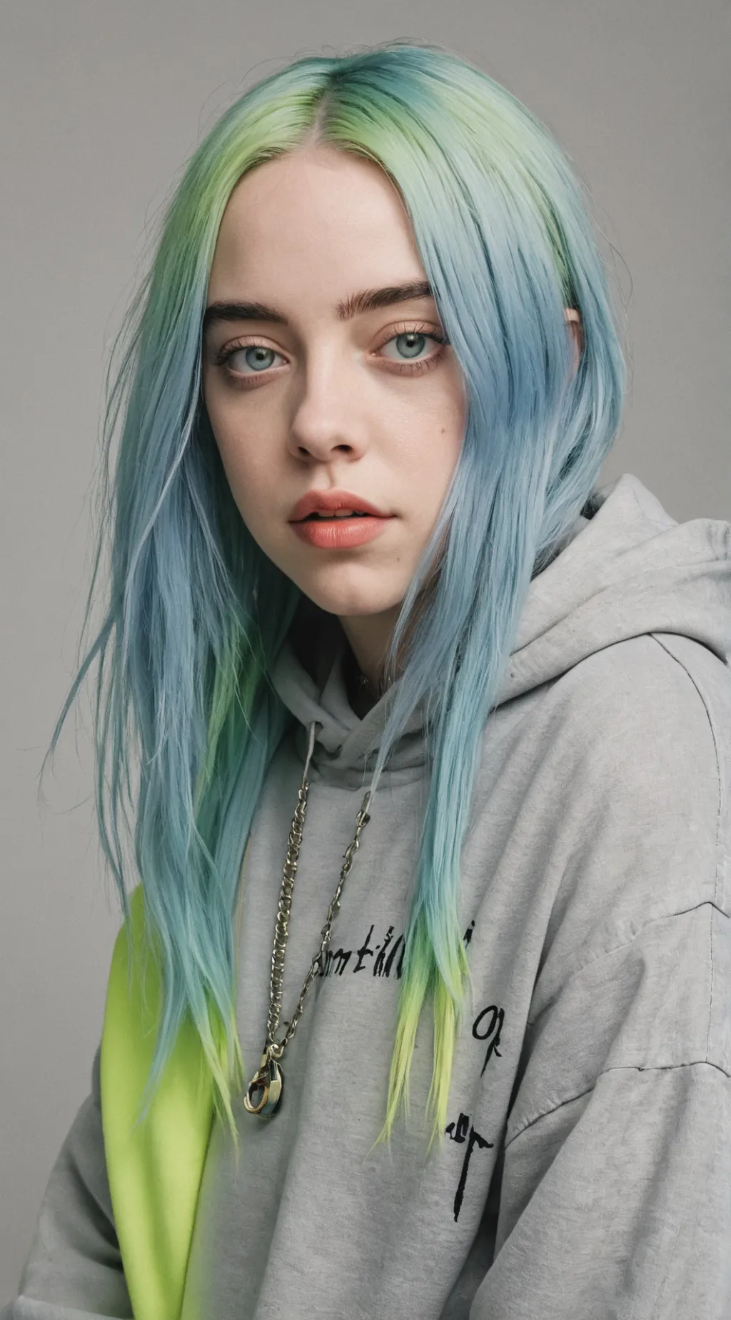 ai character: Billie Eilish  background