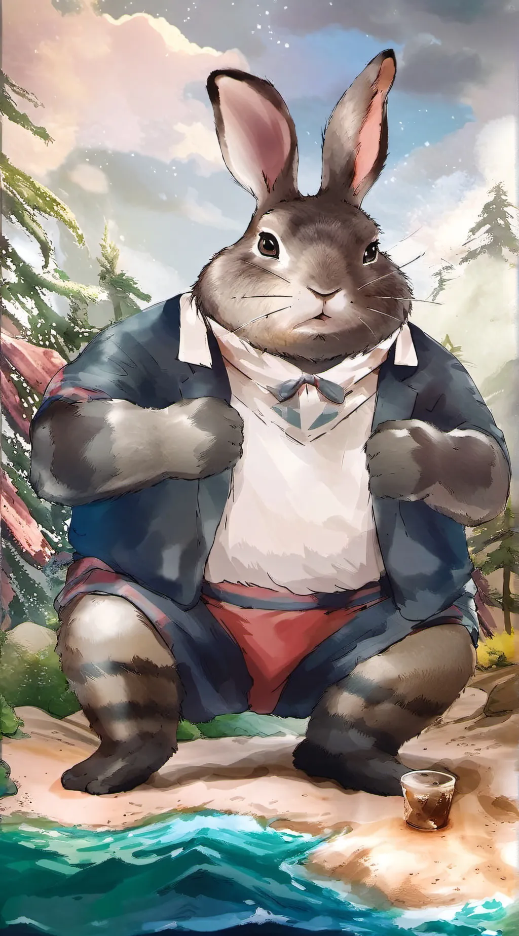 ai character: big chungus background