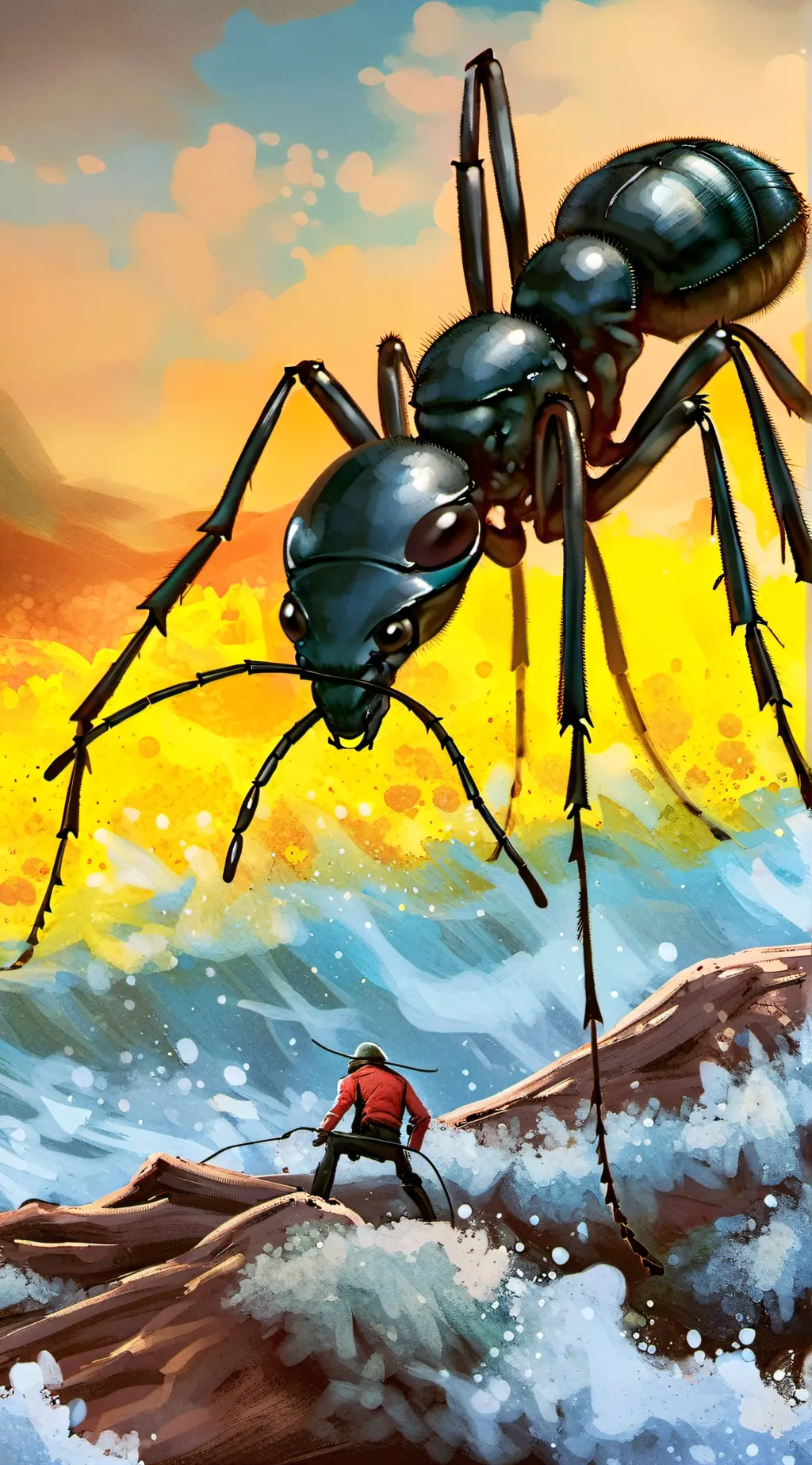 ai character: mega Ant background