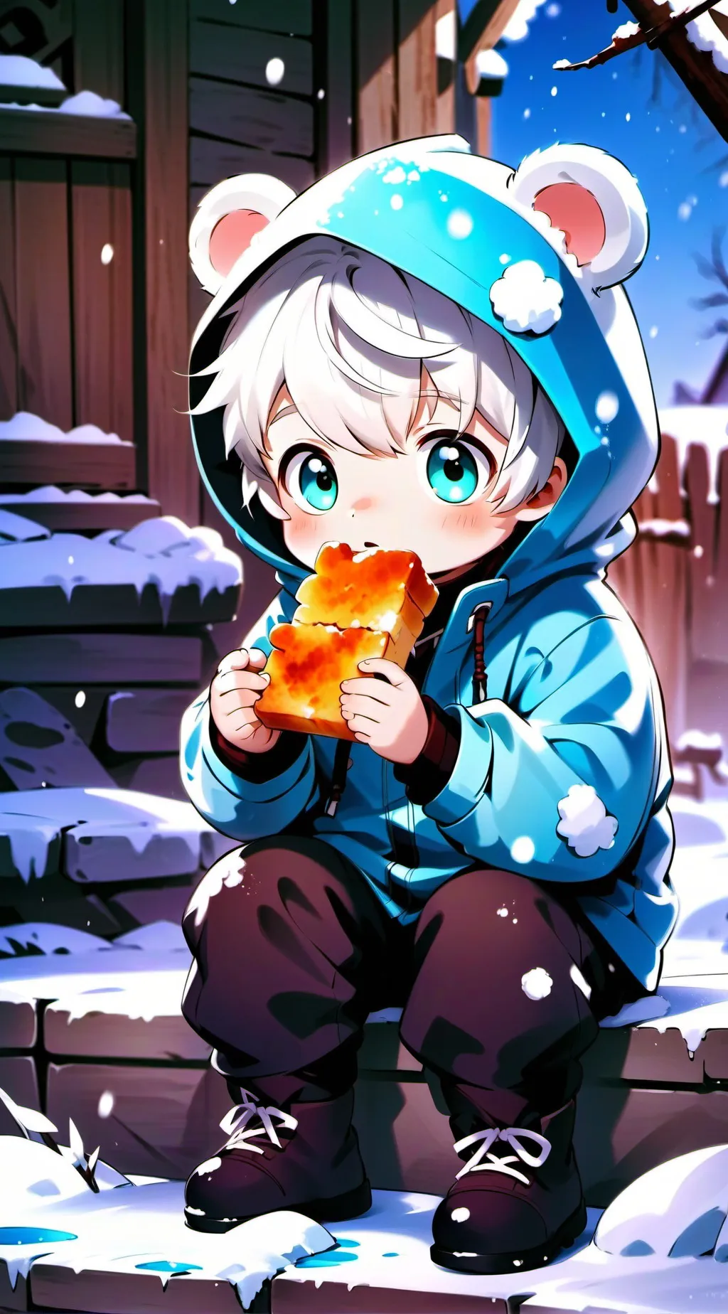 ai character: Neko baby background