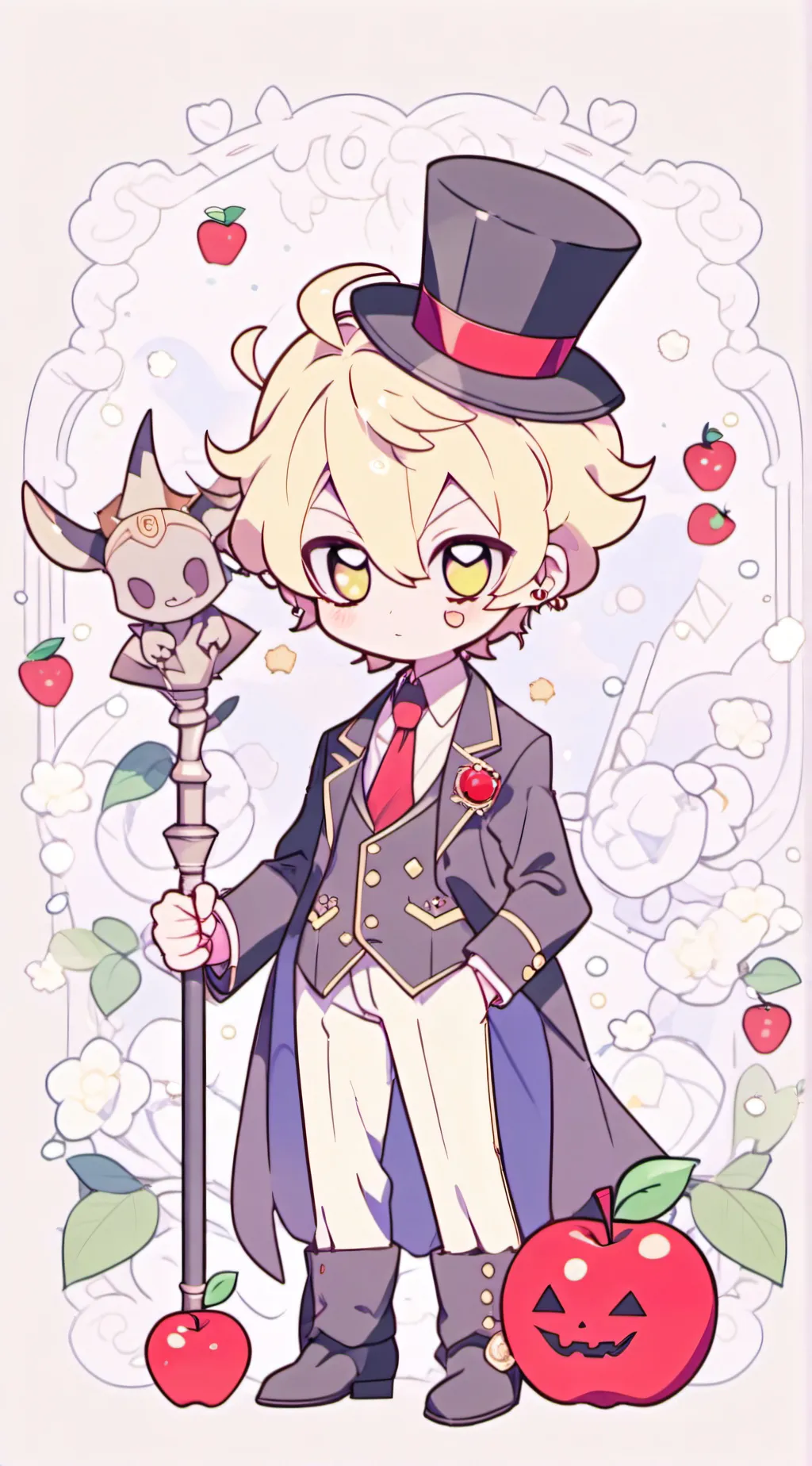 ai character: RadioApple! background