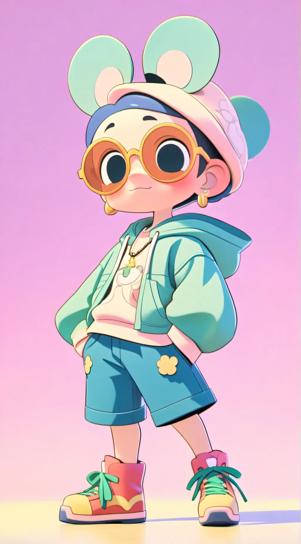 ai character: labuby blindbox background