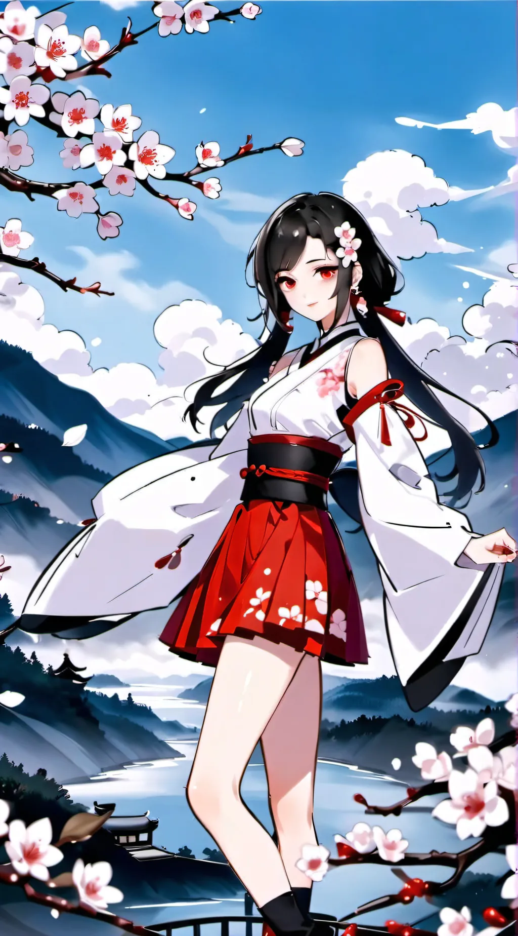 ai character: Sakura background