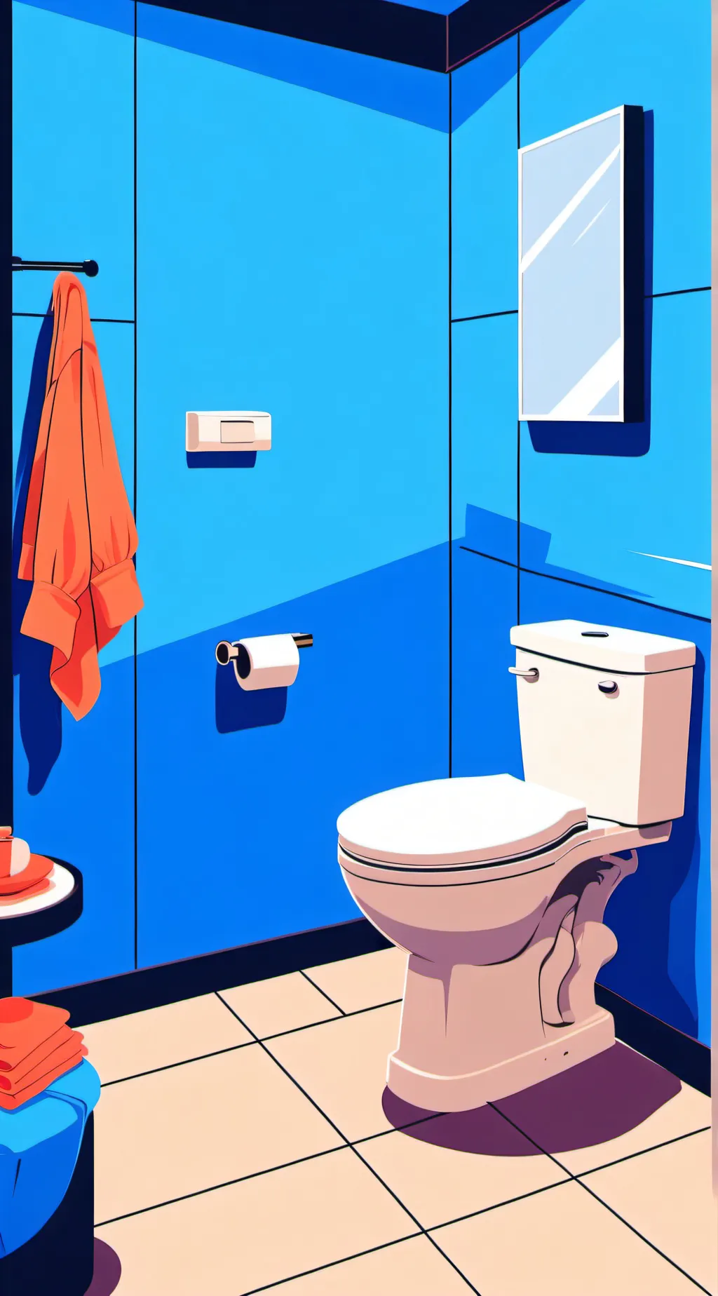 ai character: Toilet background