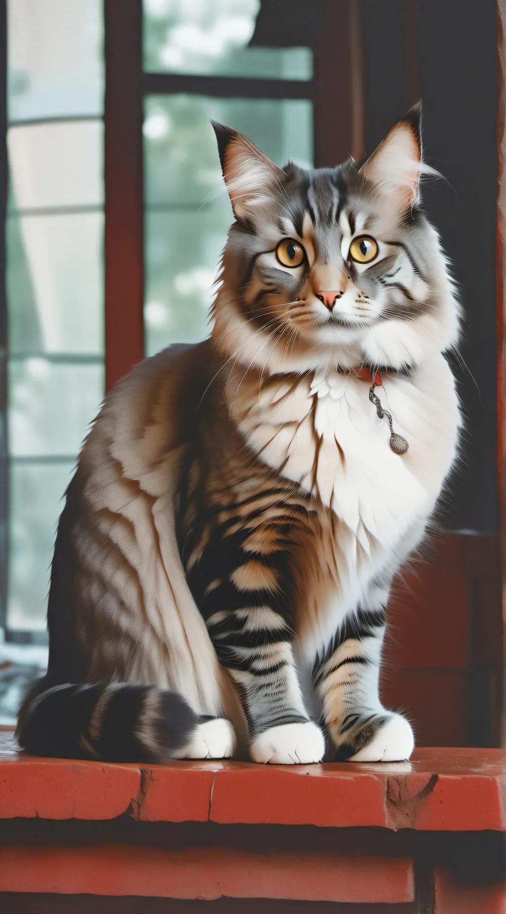 ai character: mama cat background