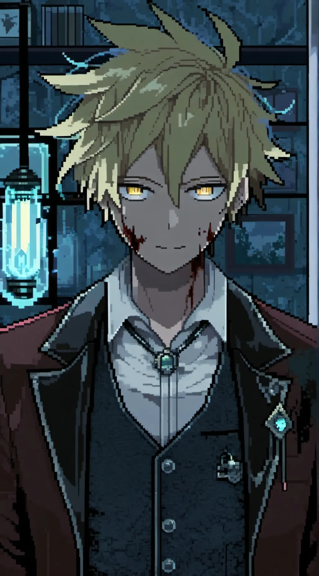 ai character: Denki villan AU background