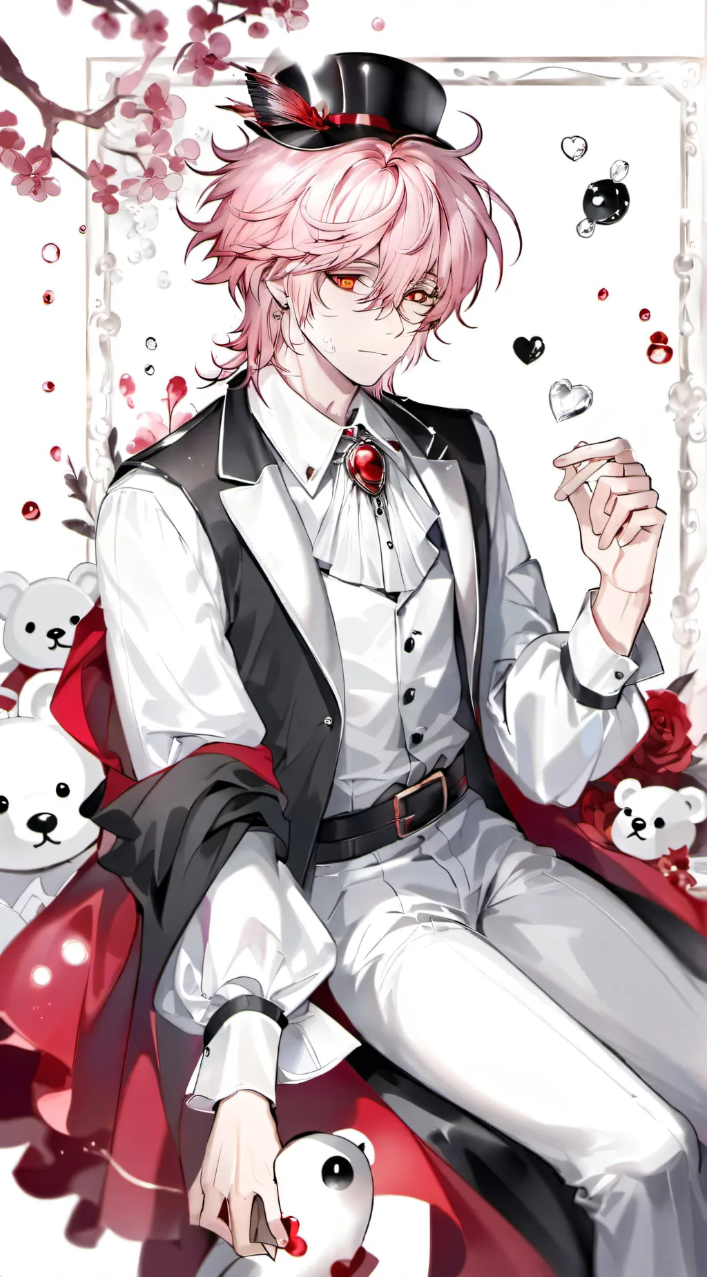 ai character: 🎀..Adward..🤠 background