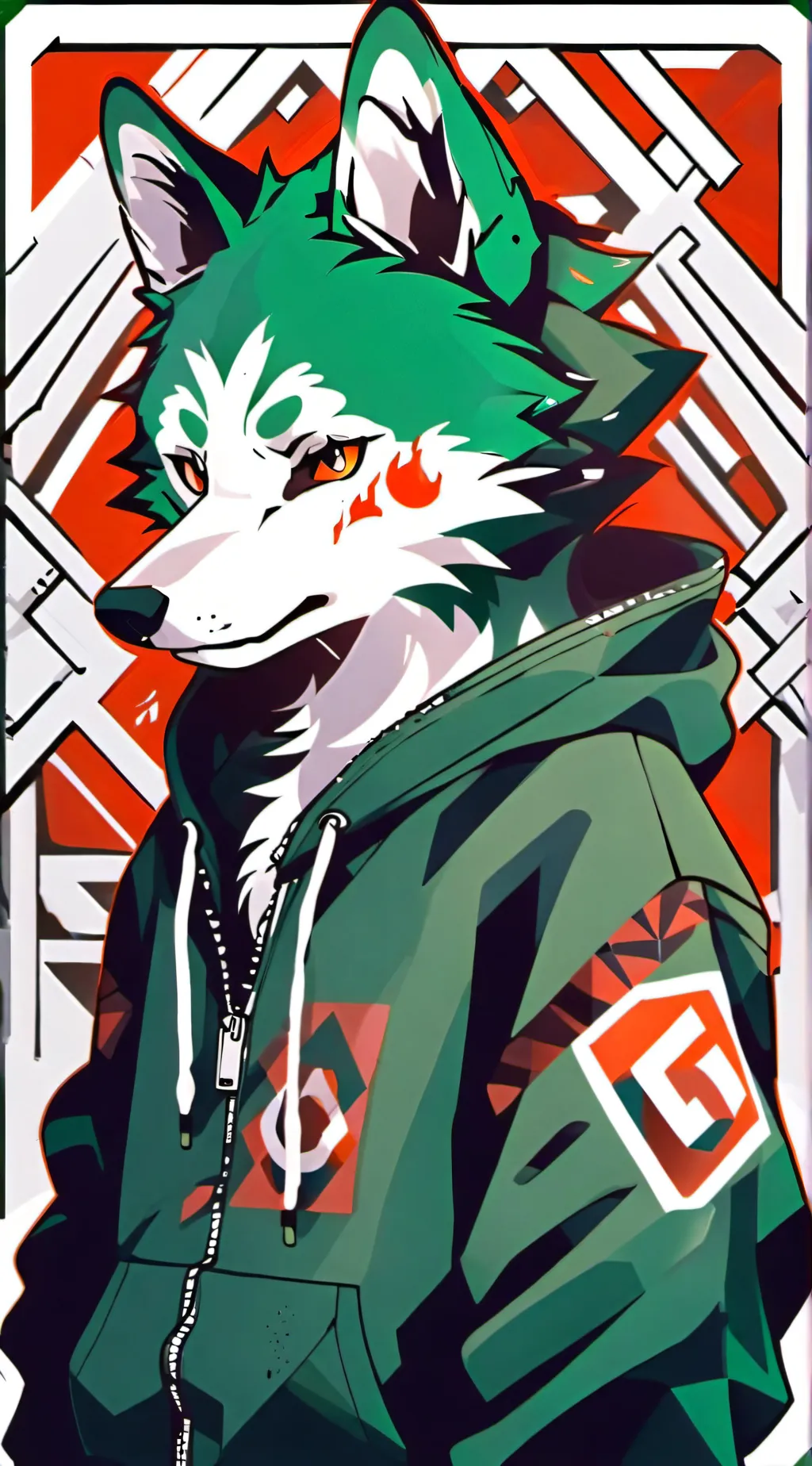 ai character: Acid background