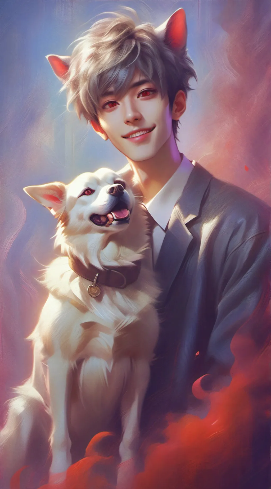 ai character: Fred Anchor background