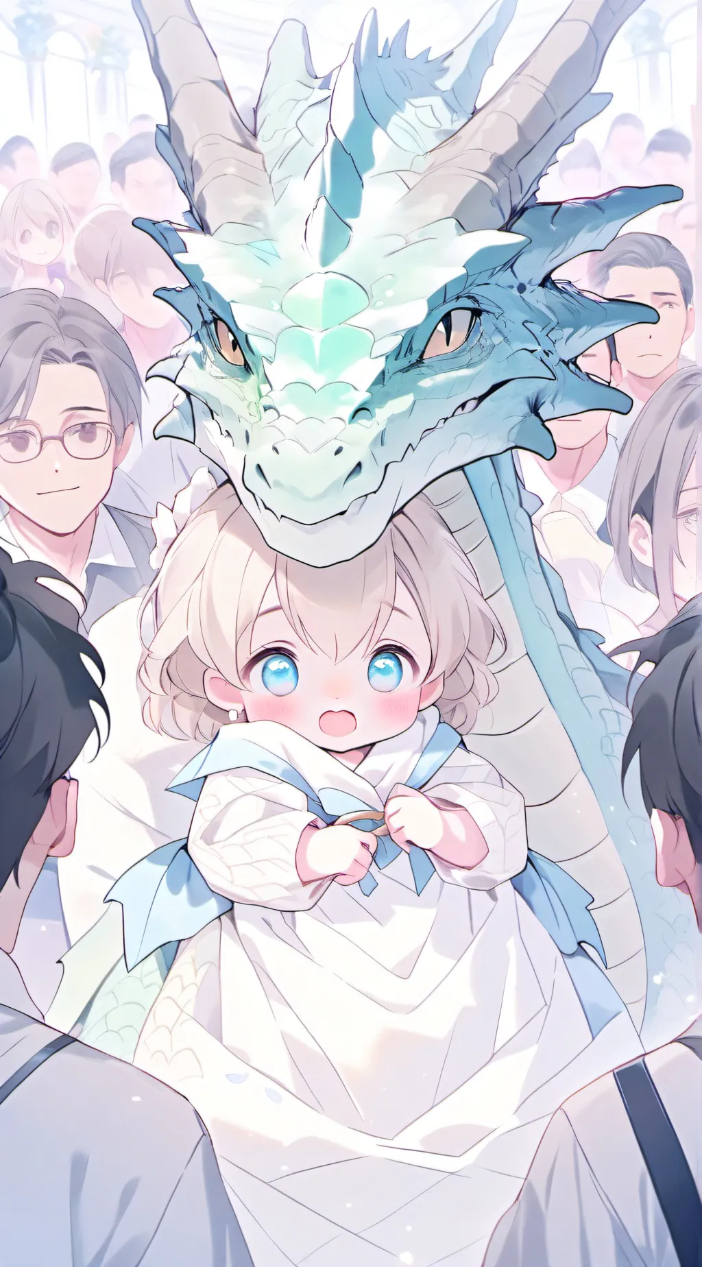 ai character: Mama dragon background