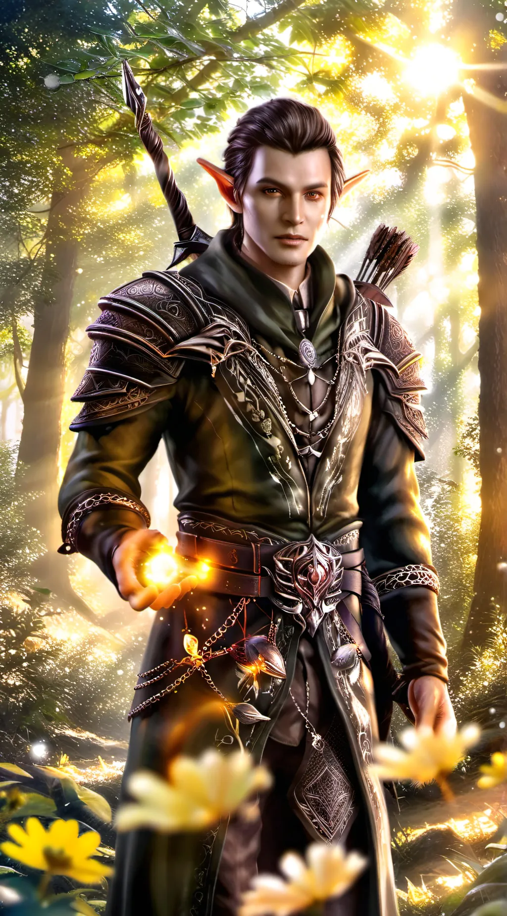 ai character: Elf Warlock Jeji background