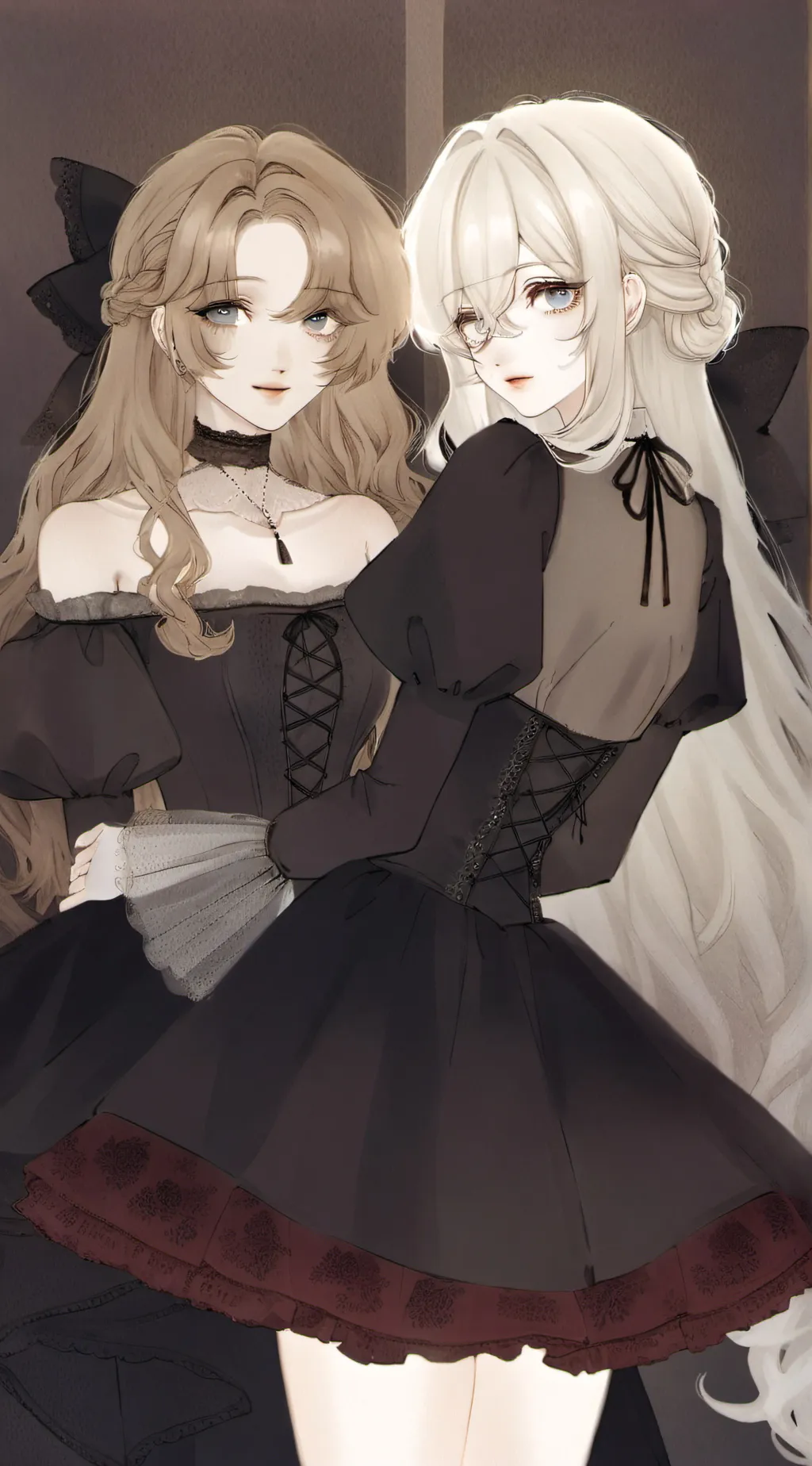 ai character: Ashley and Amy background