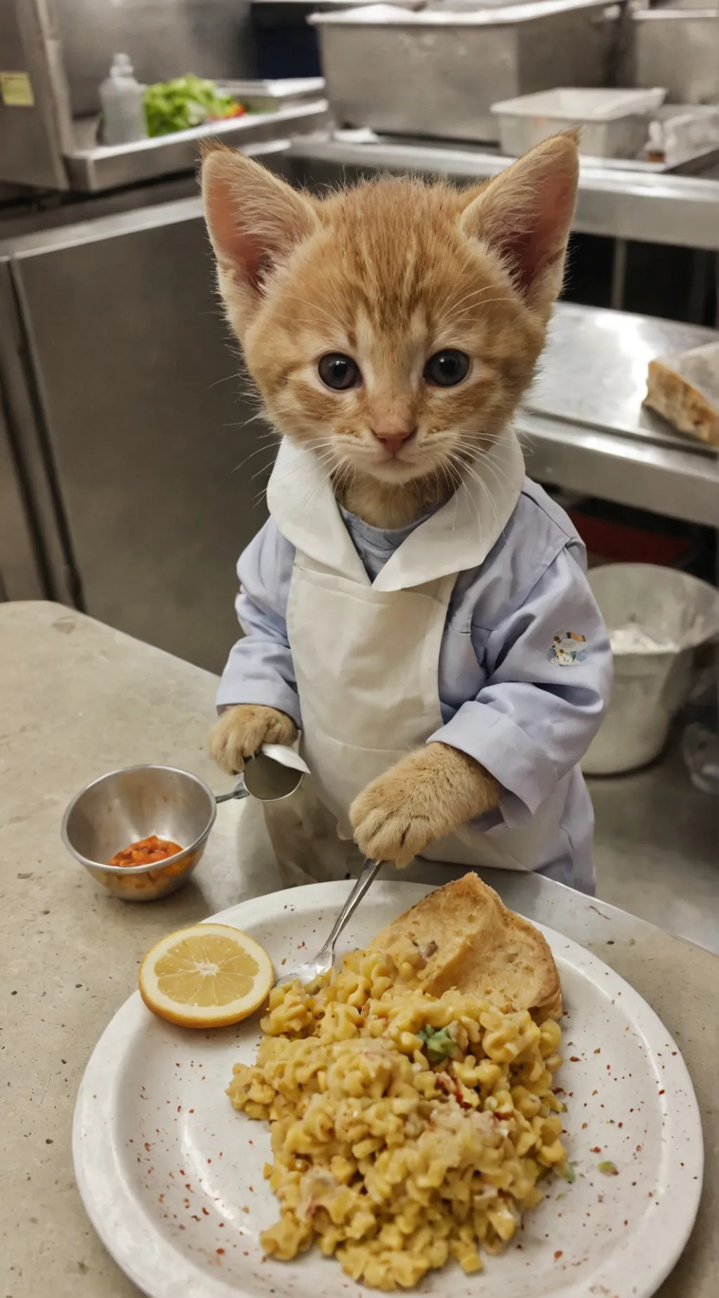 ai character: kittten background