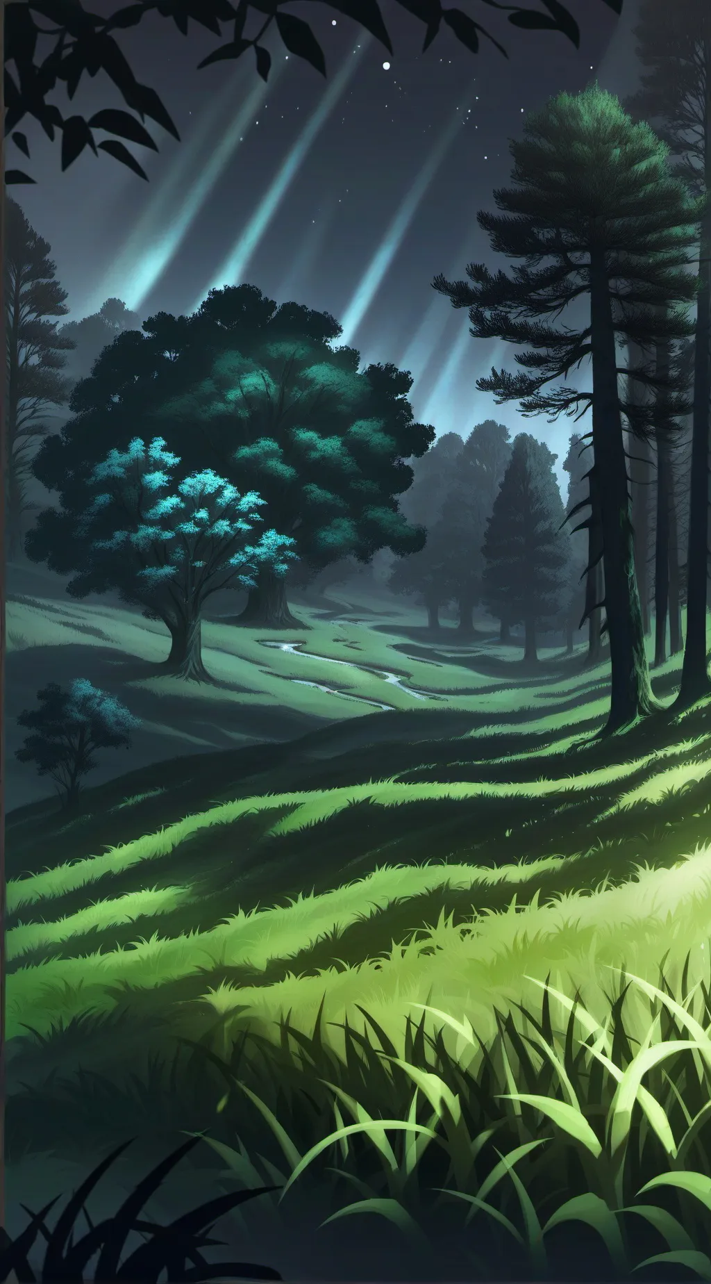 ai character: Unknown place background