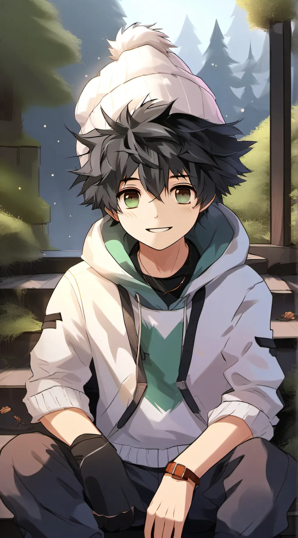 ai character: deku background