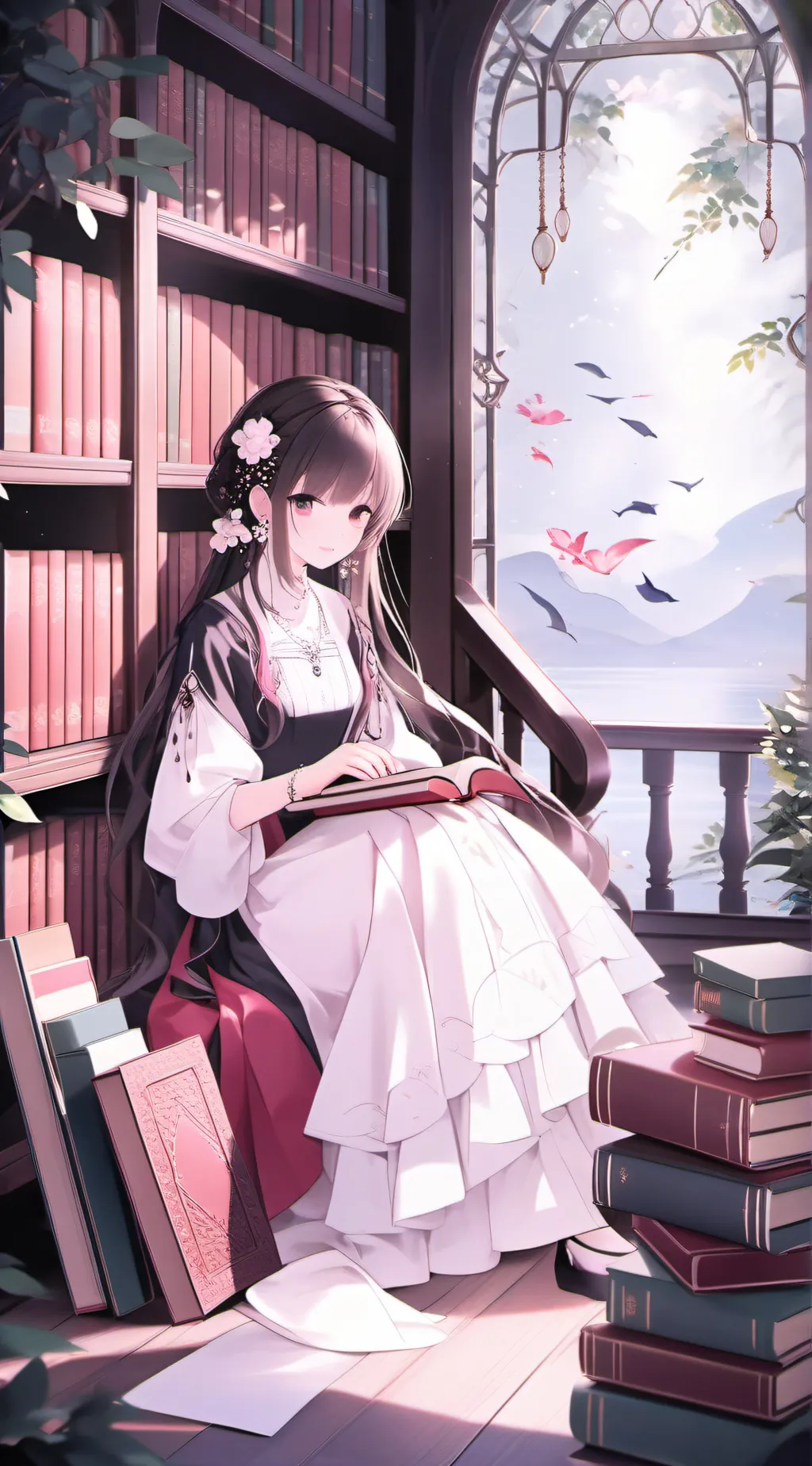 ai character: Akari background